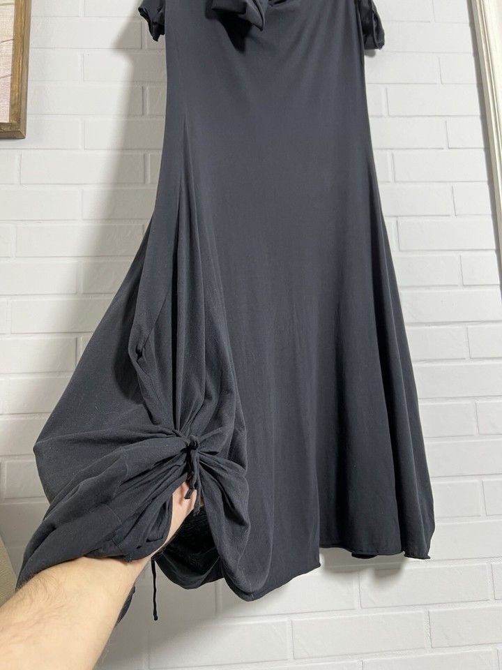 Rundholz Rundholz Women's Long Cotton Dress Short Sleeve Gray Size S Size S / US 4 / IT 40 - 5 Thumbnail