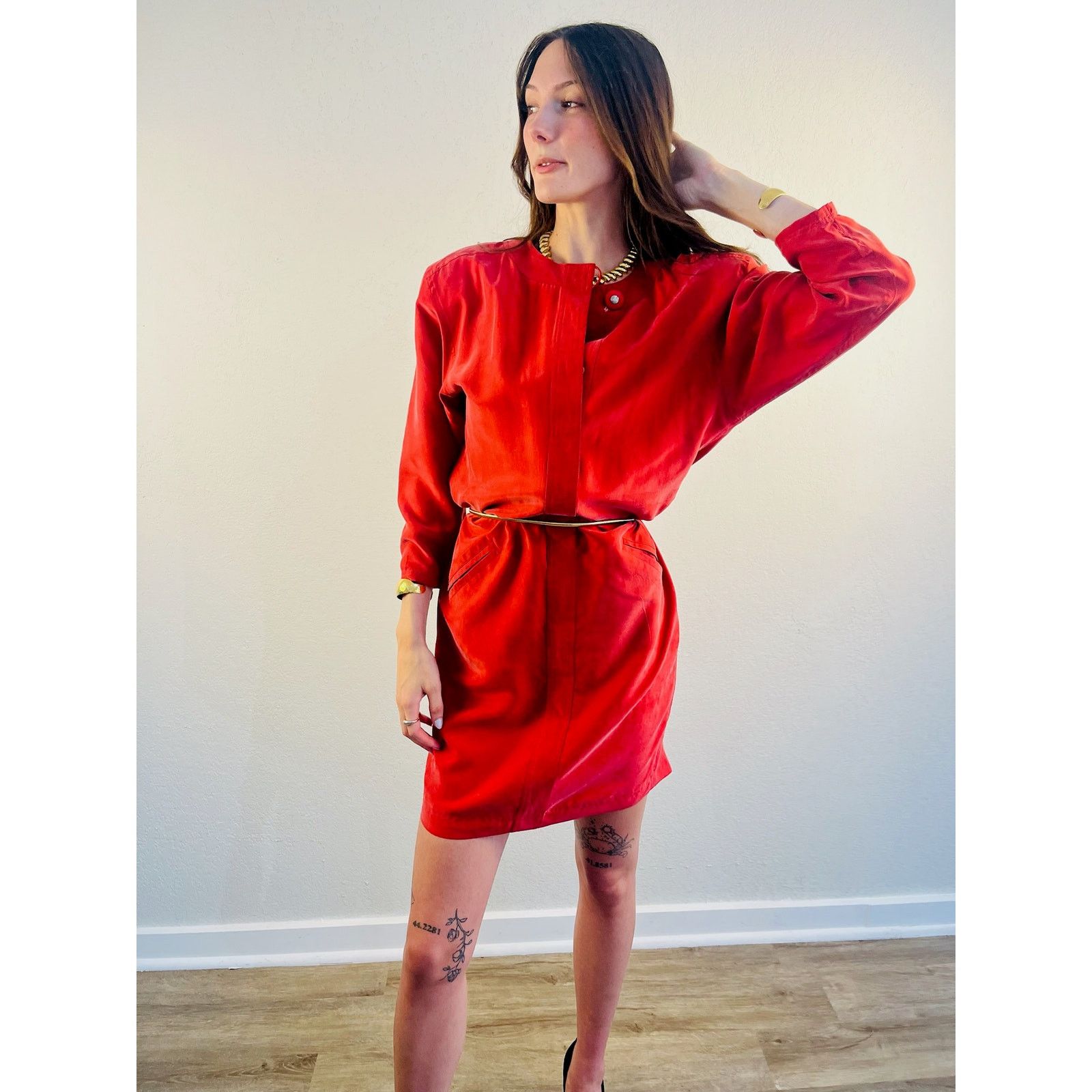 Other Vintage 100% Silk Dress Size M / US 6-8 / IT 42-44 - 10 Thumbnail