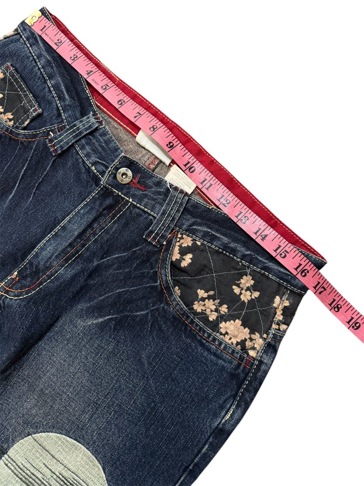 Japanese Brand INFINITY MULTIPOCKET KOI KARAKURI TAMASHII DESIGN DENIM Size US 33 - 18 Thumbnail