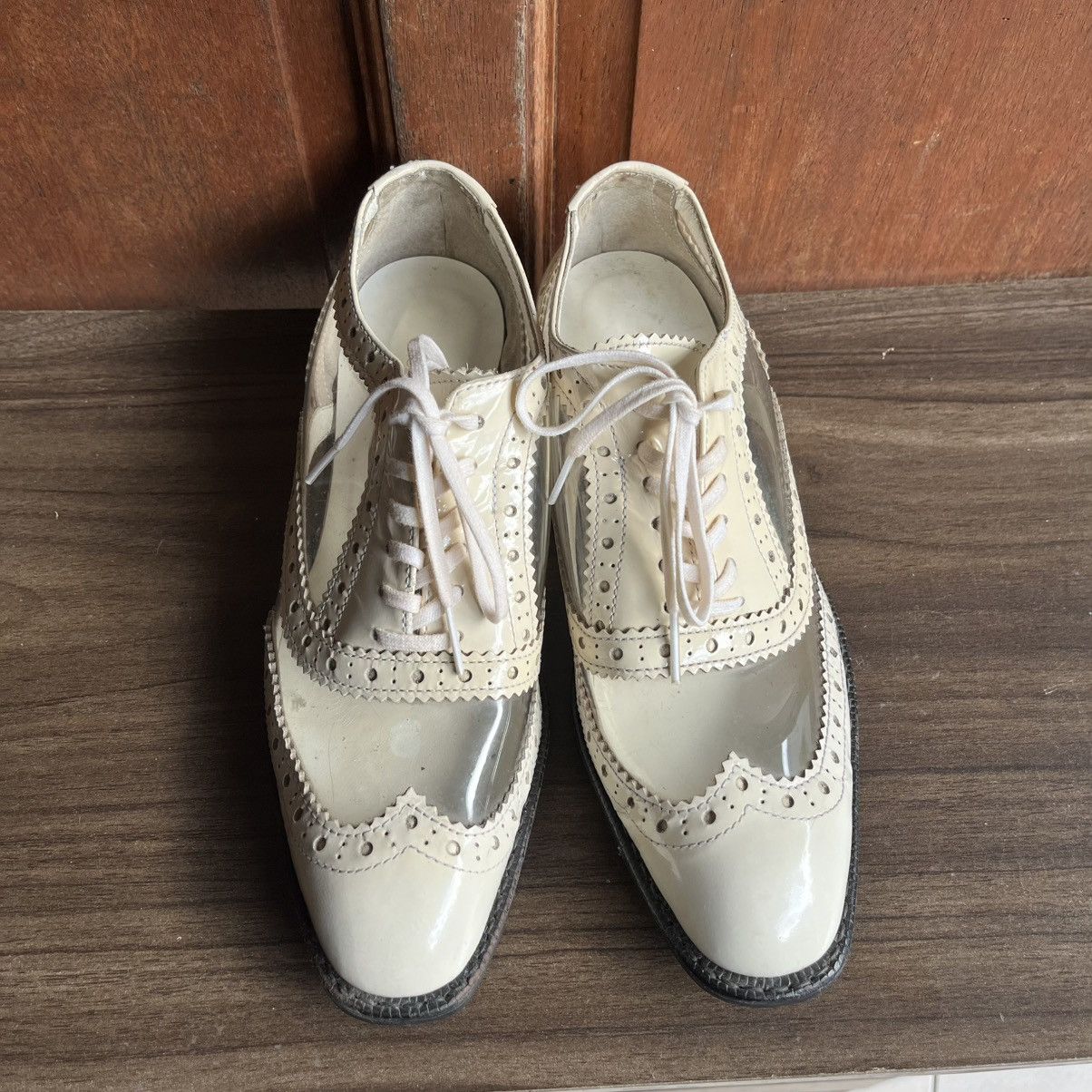 Comme des Garcons COMME DES GARCONS CLEAR WHITE PATENT OXFORD Size US 7 / IT 37 - 5 Thumbnail