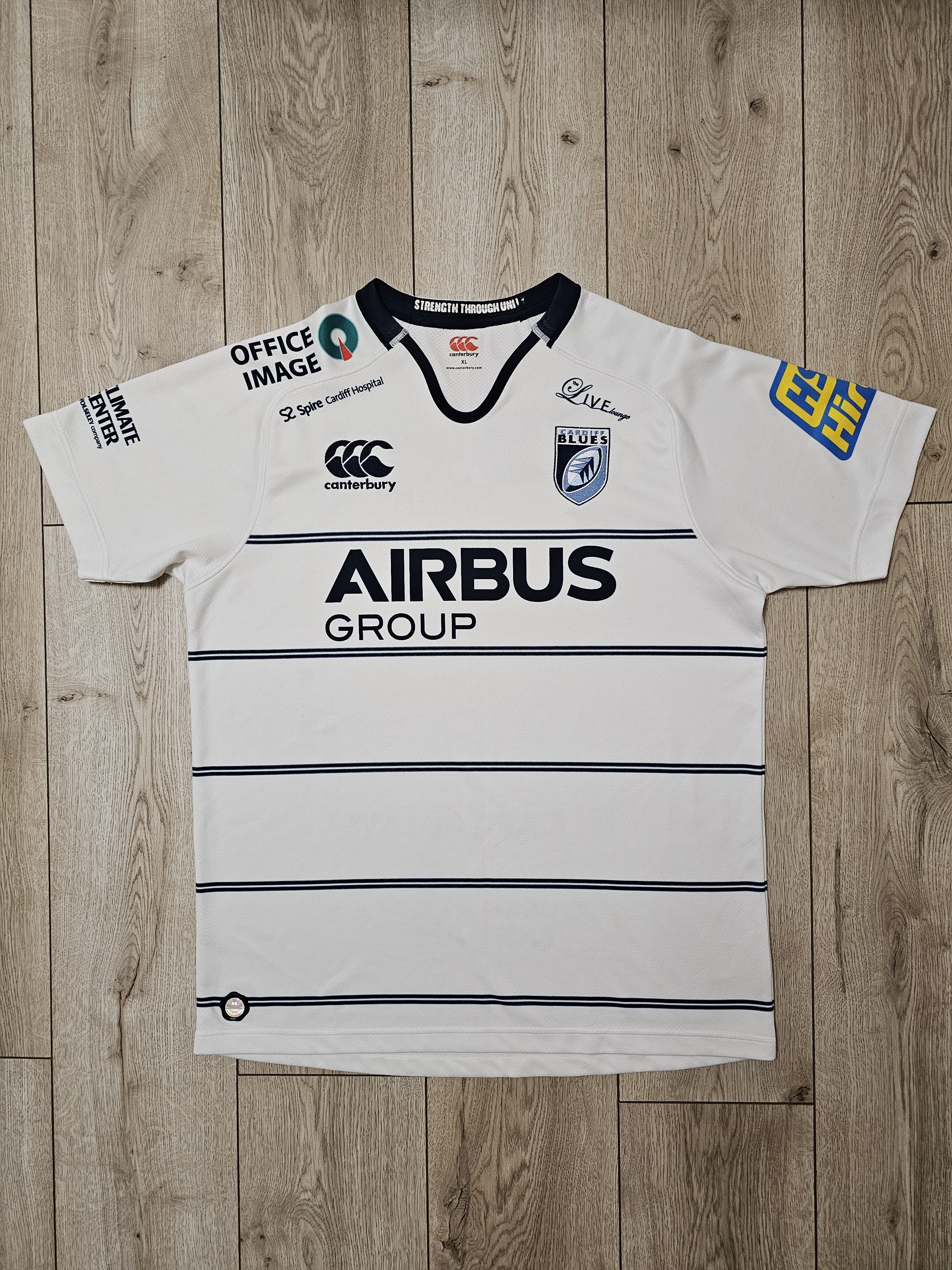 All Sport × Canterbury of New Zealand × Vintage CARDIFF BLUES RUGBY JERSEY WALES RUGBY JERSEY CARDIFF RUGBY Size US XL / EU 56 / 4 - 1 Thumbnail