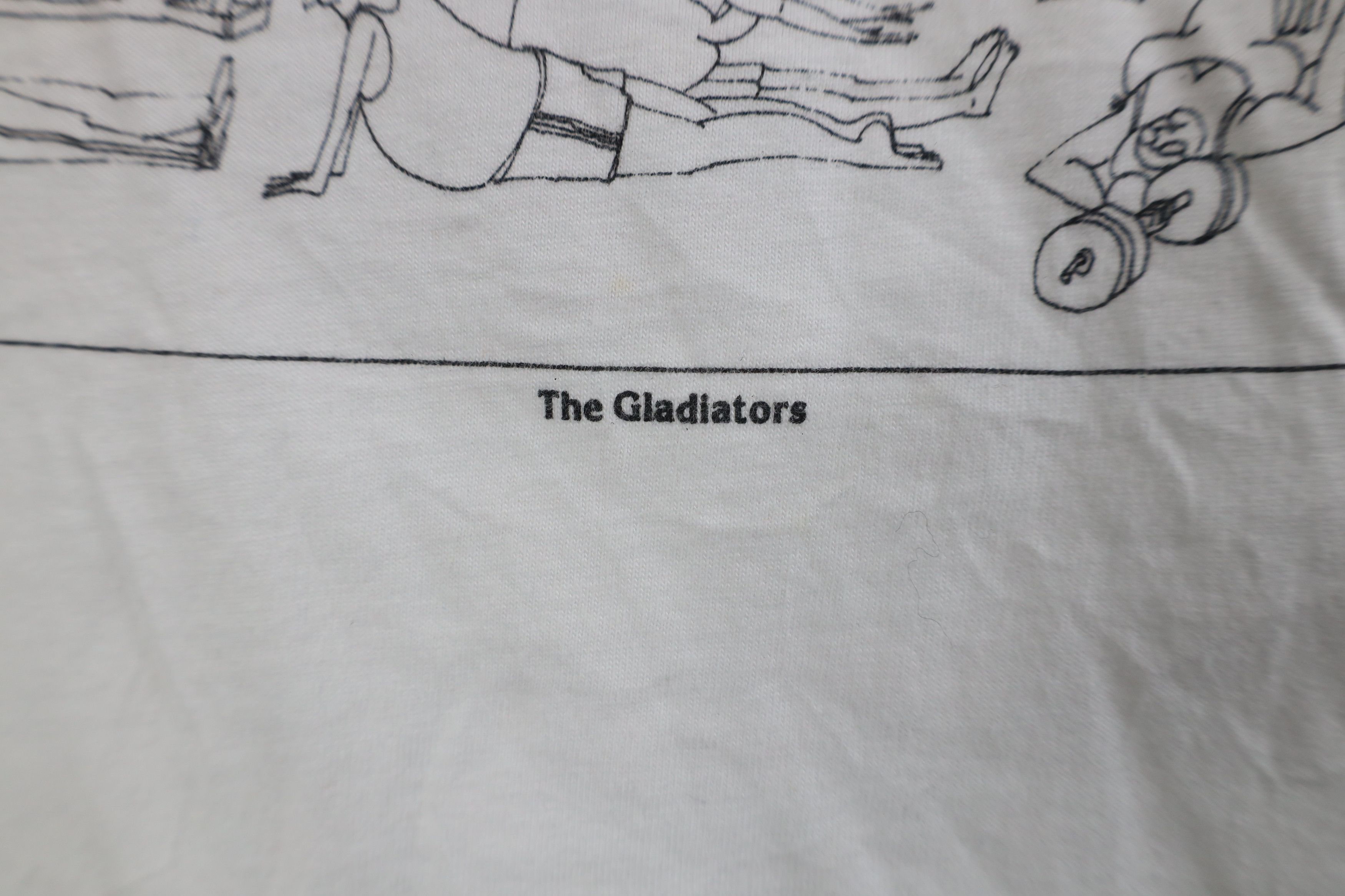 Vintage Vintage 90s Streetwear Comic Gym The Gladiators T-Shirt USA Size L / US 10 / IT 46 - 9 Thumbnail