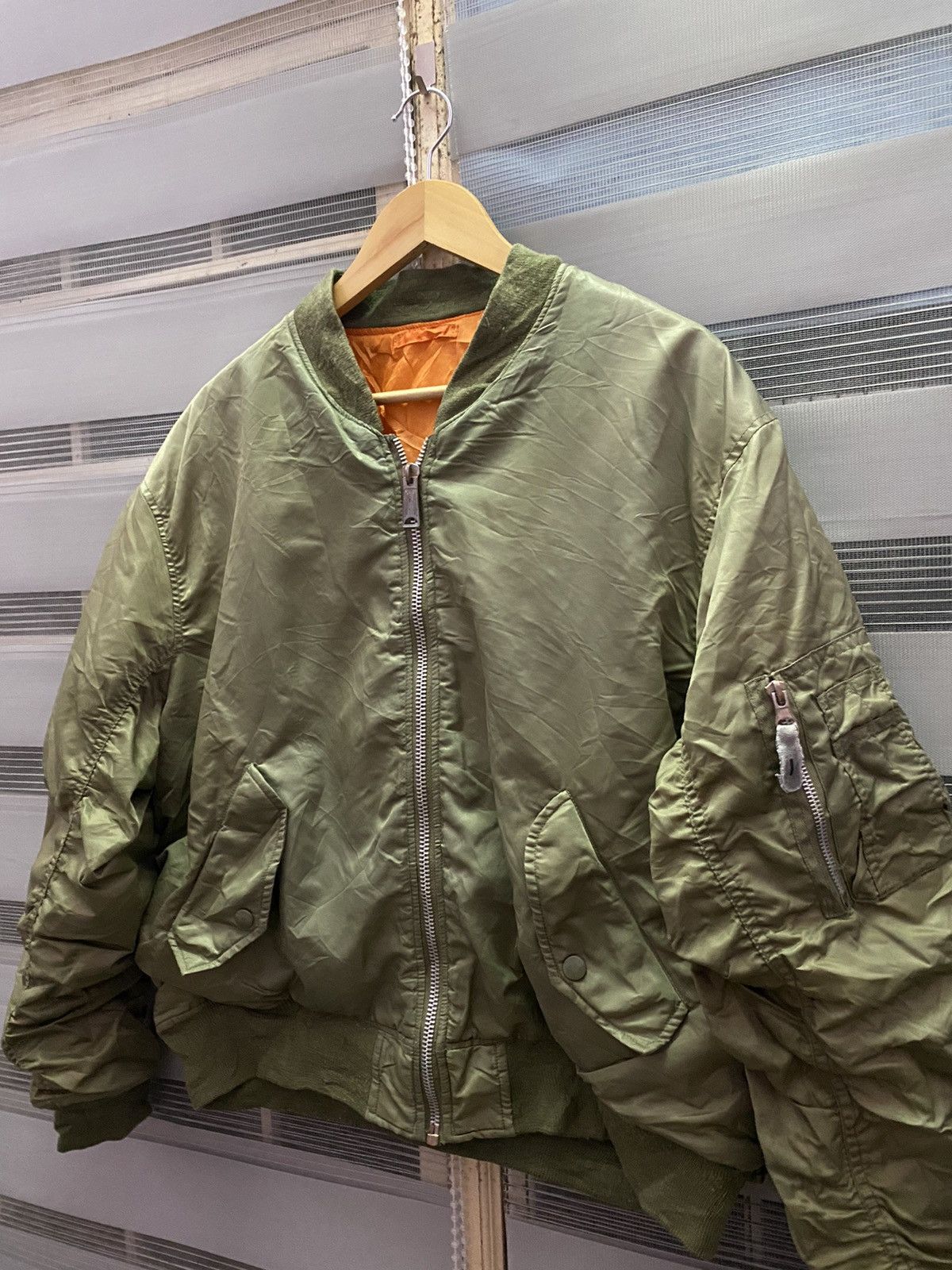 Alpha Industries Vintage 90s Bomber Jacket Neo Sixx Military Garment Size US L / EU 52-54 / 3 - 2 Thumbnail