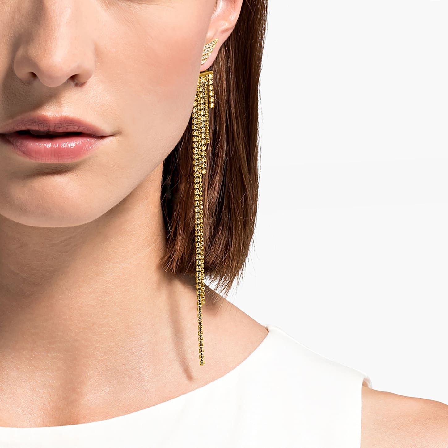 Swarovski swarovski Fit Wonder Woman earrings Wing, Gold tone Size ONE SIZE - 7 Thumbnail