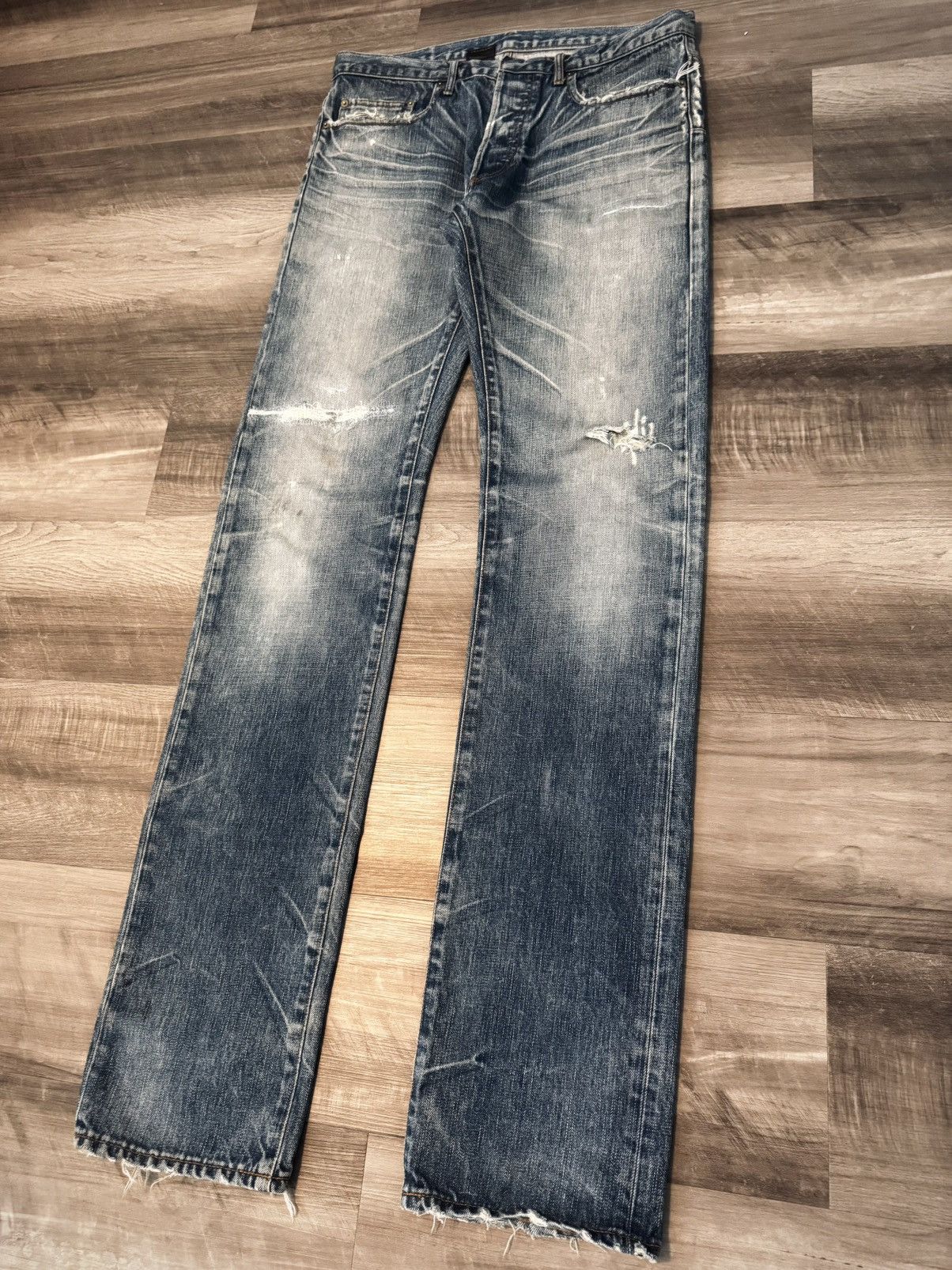 Dior Dior Homme AW03 Clawmark Denim Size US 31 - 3 Thumbnail