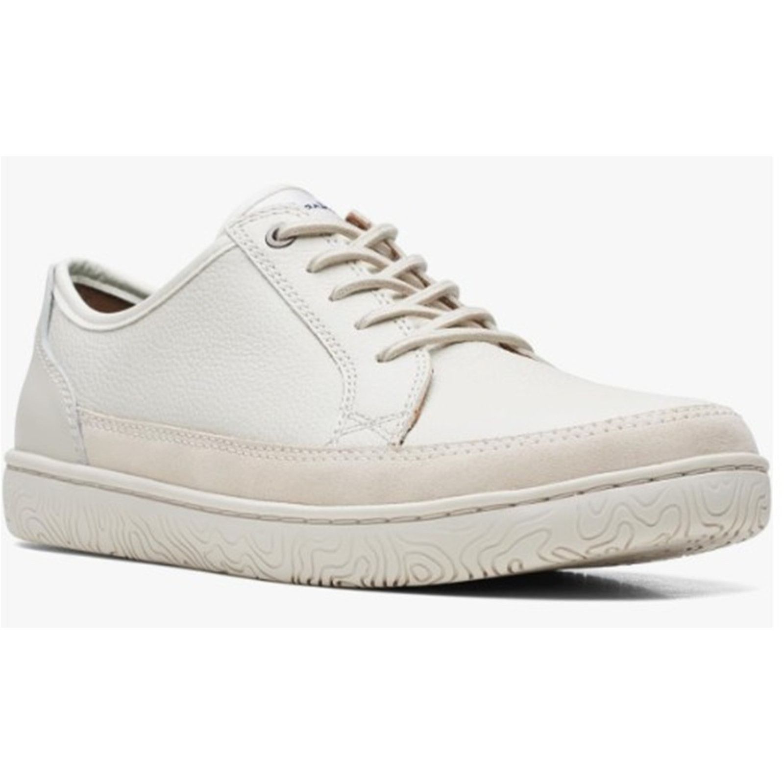 Topo Designs Clarks Men's Hodson Lace Sneaker Ivory Leather Size 12M Size US 12 / EU 45 - 6 Thumbnail