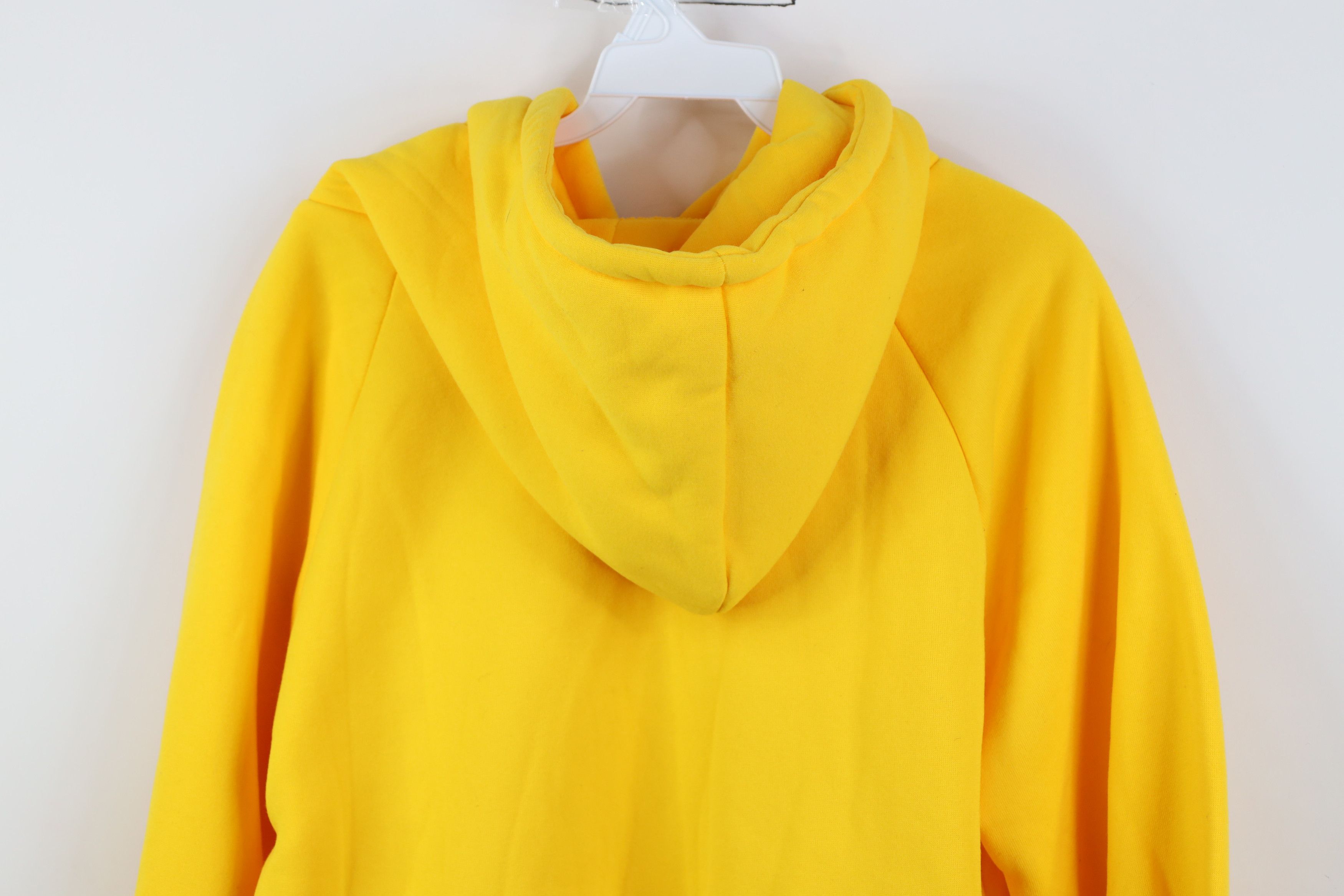Vintage Vintage 90s Y2K Streetwear Thick Hoodie Sweatshirt Yellow Size US S / EU 44-46 / 1 - 9 Thumbnail