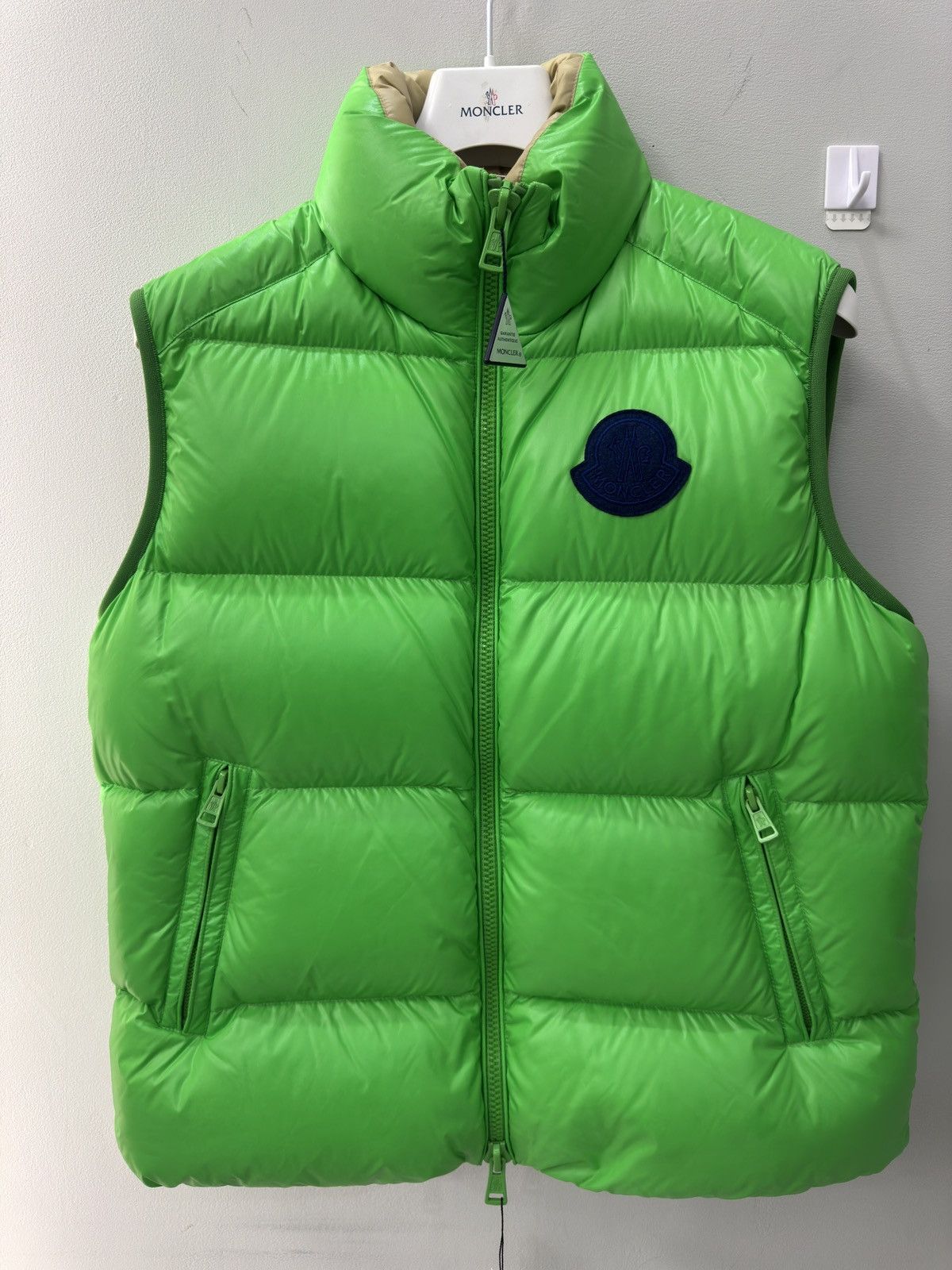 Moncler Neon Green Puffer Vest