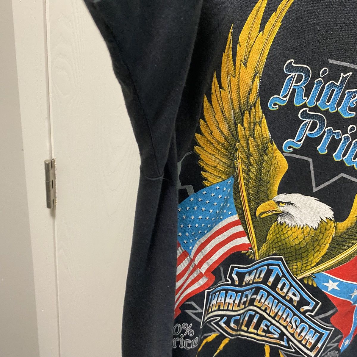 Harley Davidson Vintage Harley-Davidson Tee Biker Single Stitch Sturgis 91 Size US L / EU 52-54 / 3 - 5 Thumbnail