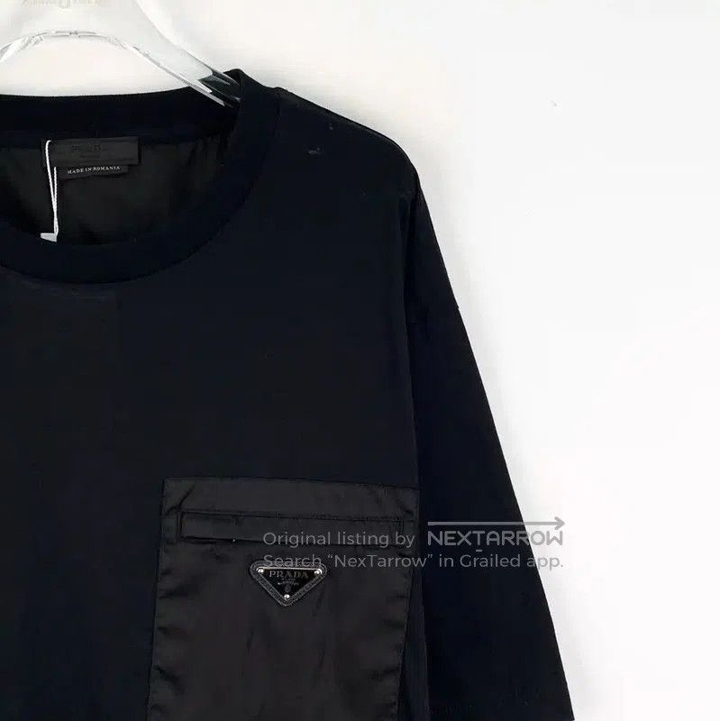 Prada Prada Black Cotton T-Shirt for Men. Size US XXL / EU 58 / 5 - 2 Thumbnail