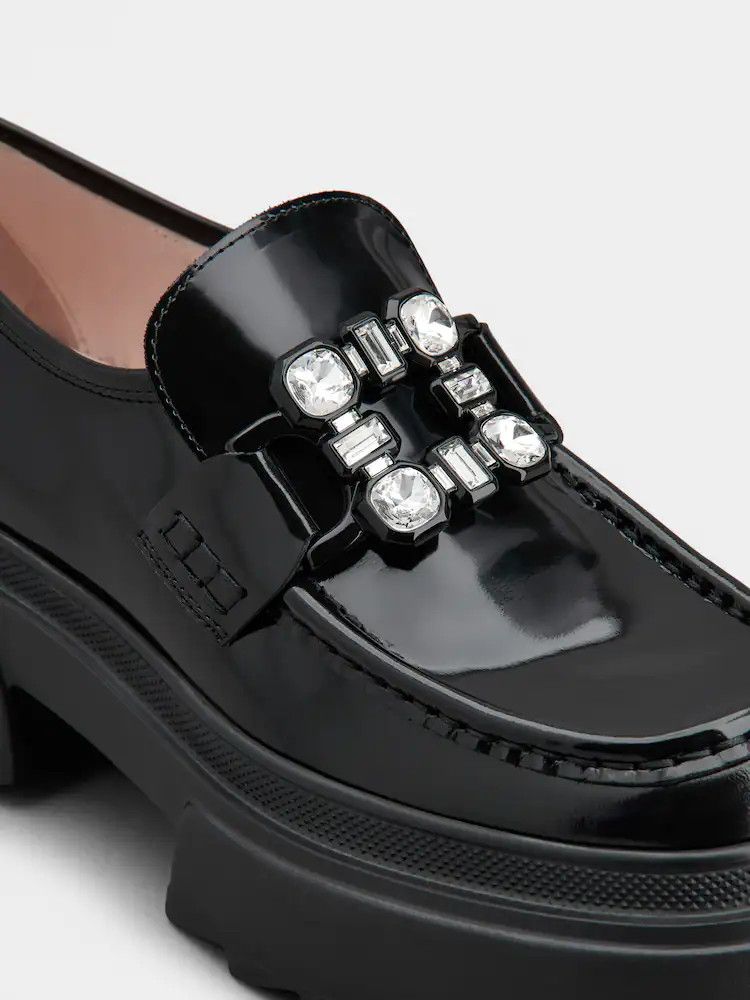 Roger Vivier o1s22i1n0824 Wallaviv Patent Leather Loafers in Black Size US 10 / IT 40 - 3 Thumbnail