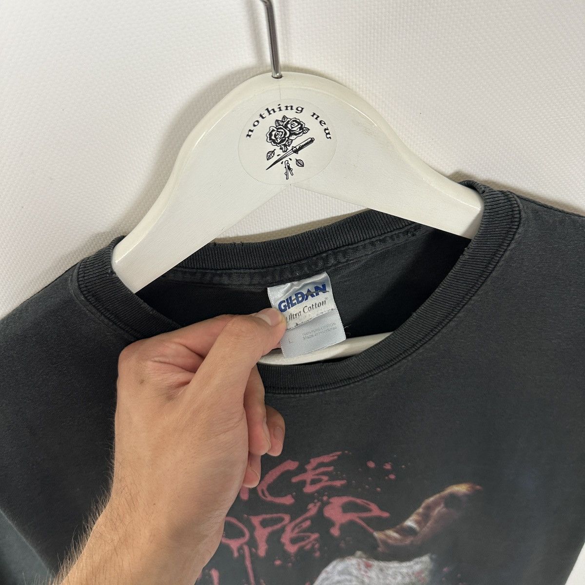 Band Tees Vintage 00s Sun Faded Alice Cooper Psycho Drama 2007 tee y2k Size US L / EU 52-54 / 3 - 6 Thumbnail