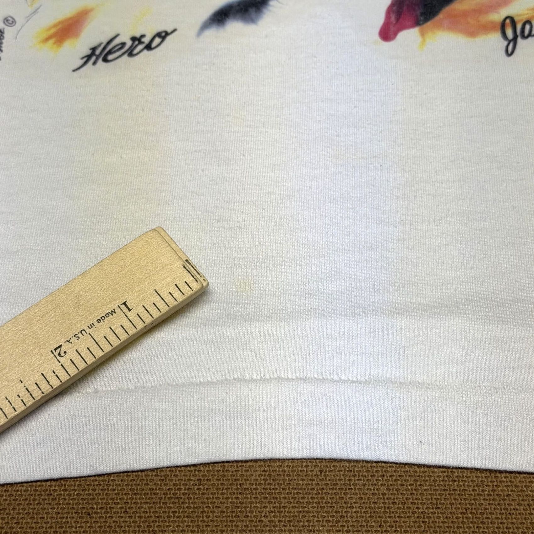 Fruit Of The Loom VINTAGE Fruit Of The Loom Shirt Mens Large White Adopt A Pet Dog Cat Tee 90s Size US L / EU 52-54 / 3 - 2 Thumbnail