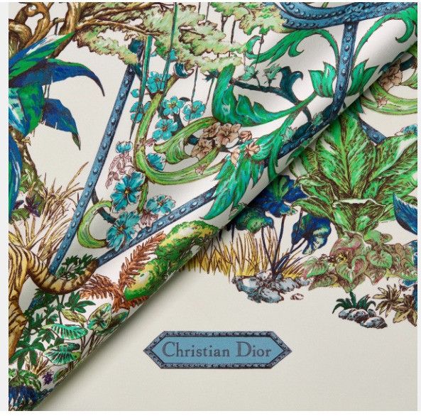 Dior o1w1db11024 Size: OS / 90 Square Scarf in Multicolor Size ONE SIZE - 4 Thumbnail