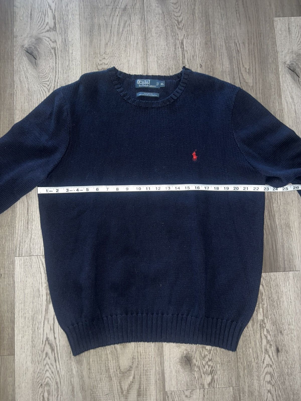 Polo Ralph Lauren VTG Polo Ralph Lauren RRL Navy Knit Sweater XL Size US XL / EU 56 / 4 - 7 Thumbnail