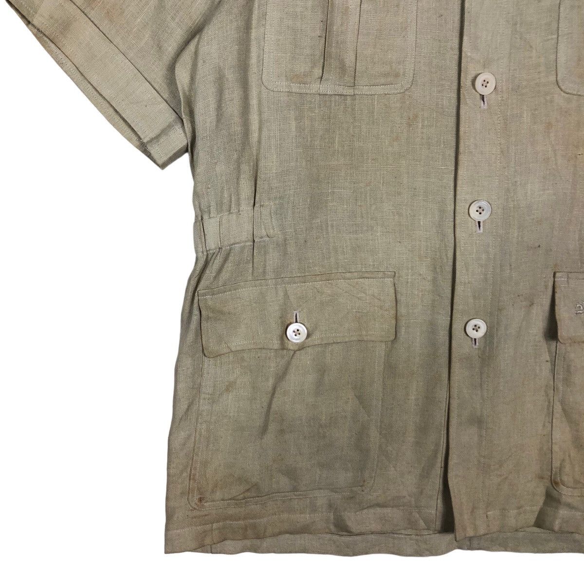 Burberry 🔥Vintage Burberrys Multi Pocket Cargo Short Sleeve Jacket Size US M / EU 48-50 / 2 - 3 Thumbnail