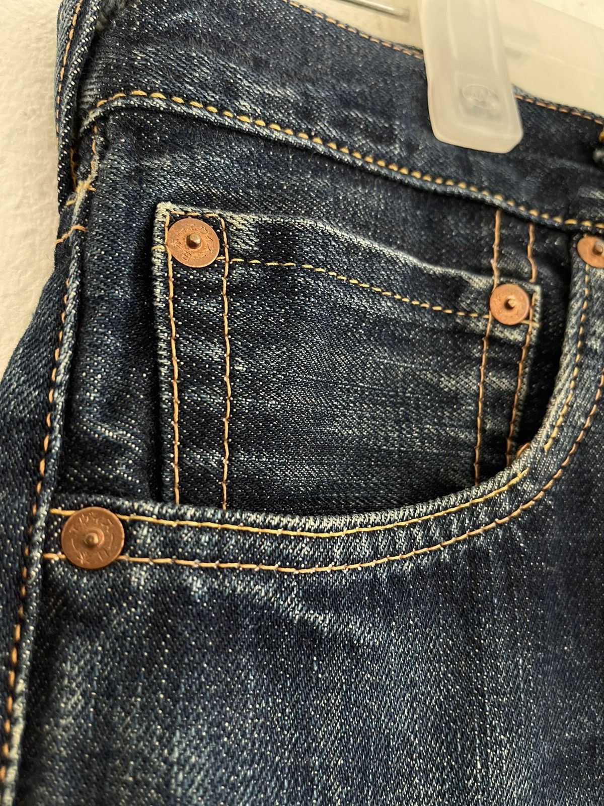 Evisu Evisu Lot 2000 Seagull Logo Selvedge Denim Jeans Size US 32 / EU 48 - 4 Thumbnail