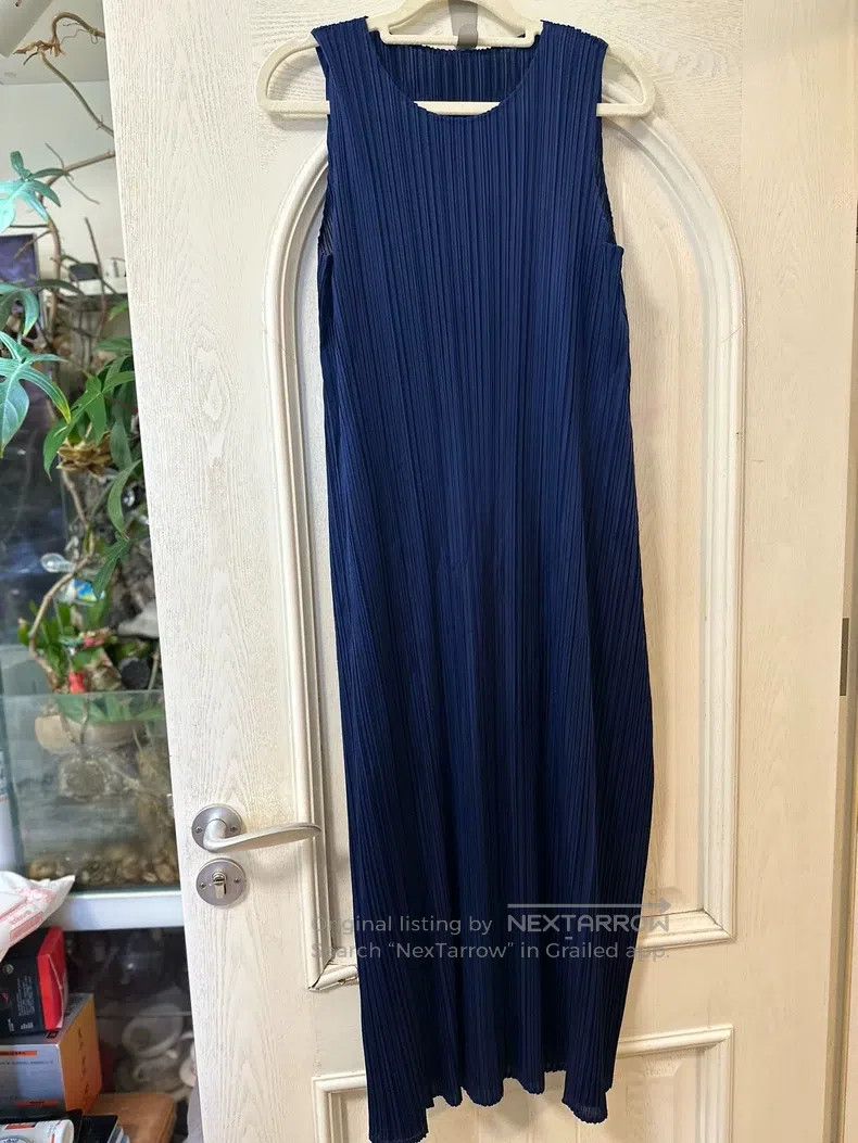Issey Miyake Issey Miyake Blue Dress Size L / US 10 / IT 46 - 1 Thumbnail