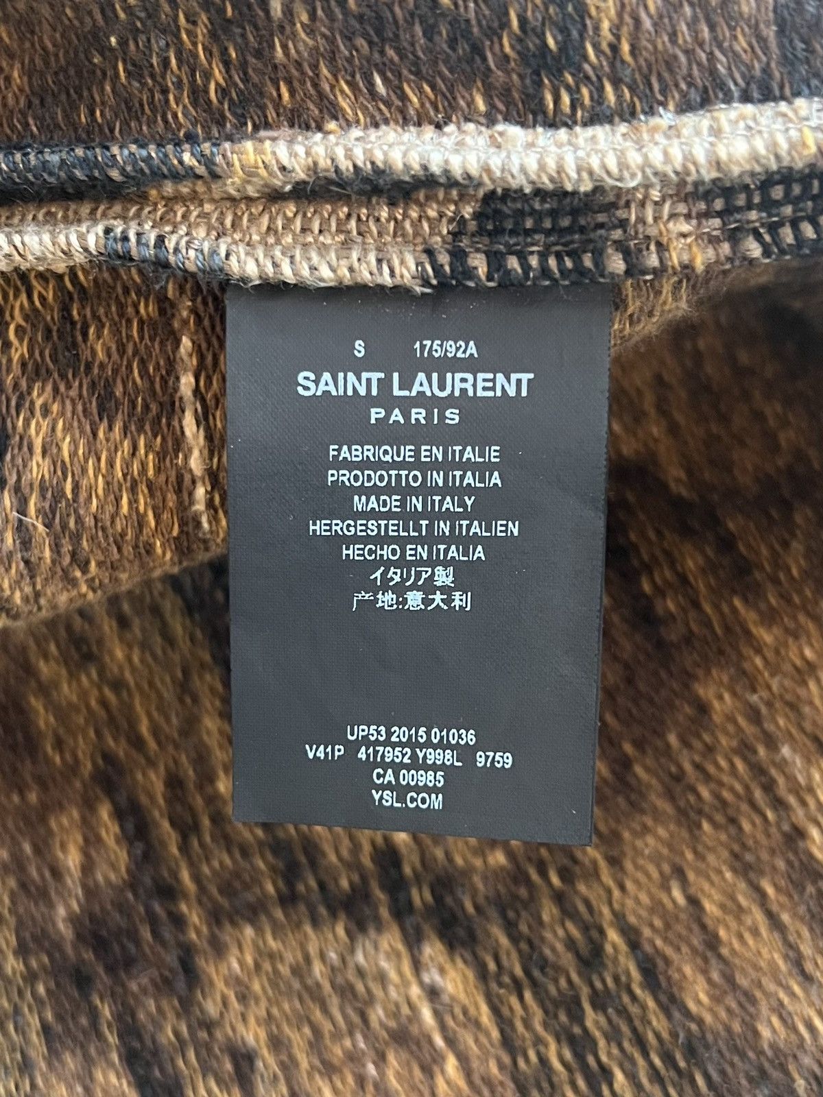 Hedi Slimane × Saint Laurent Paris 16SS Leopard Baja Hoodie Size US S / EU 44-46 / 1 - 6 Thumbnail