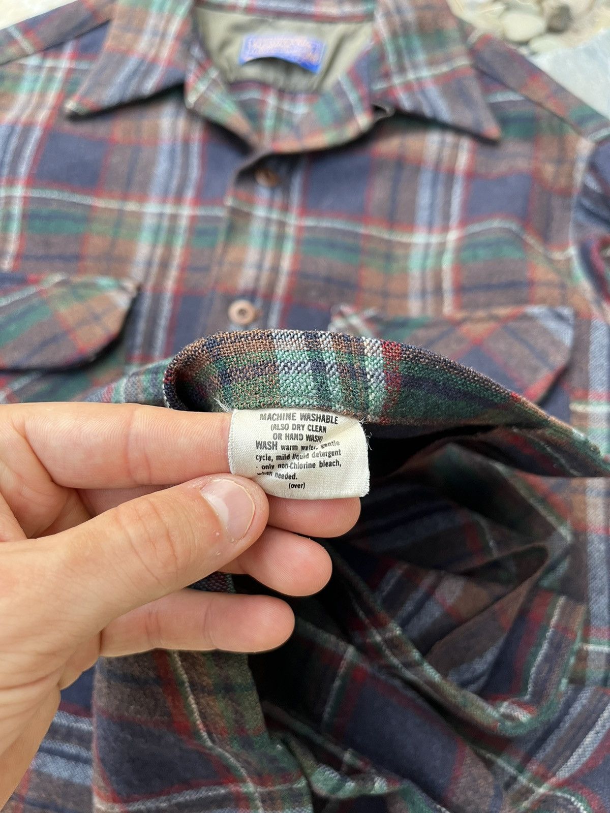 Flannel × Pendleton × Vintage Vintage 60s Pendleton wool flannel shirt plaid checked jacke Size US M / EU 48-50 / 2 - 17 Thumbnail