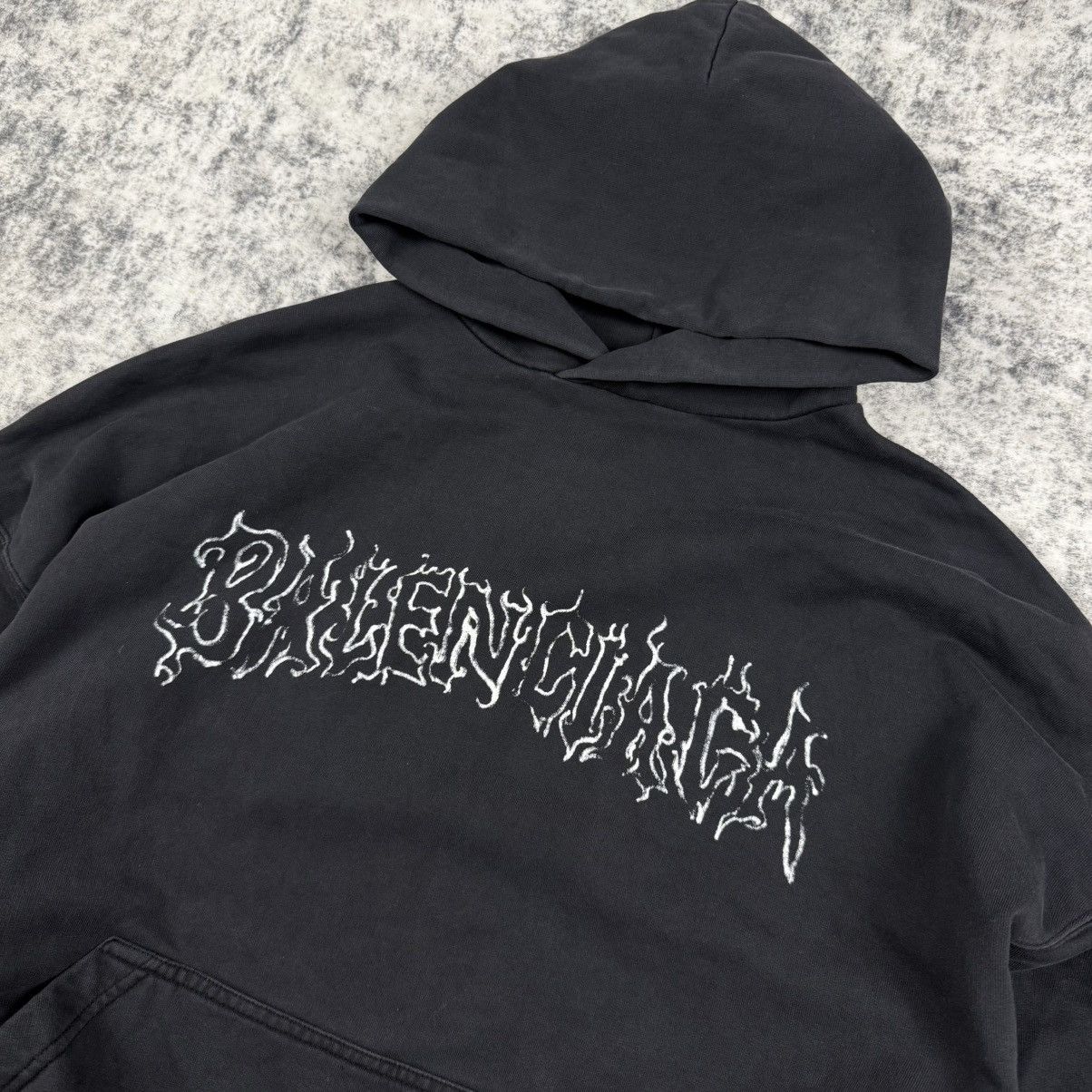 Balenciaga Balenciaga DIY Metal Outline ‘Black’ Hoodie Size US M / EU 48-50 / 2 - 2 Thumbnail