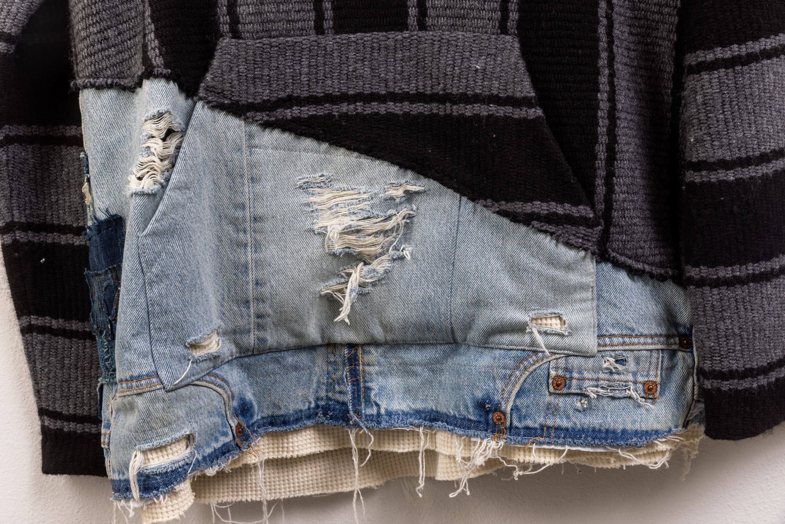 Alanui × Greg Lauren Greg Lauen x Alanui denim cashmere 50/50 hoodie Size US L / EU 52-54 / 3 - 11 Thumbnail