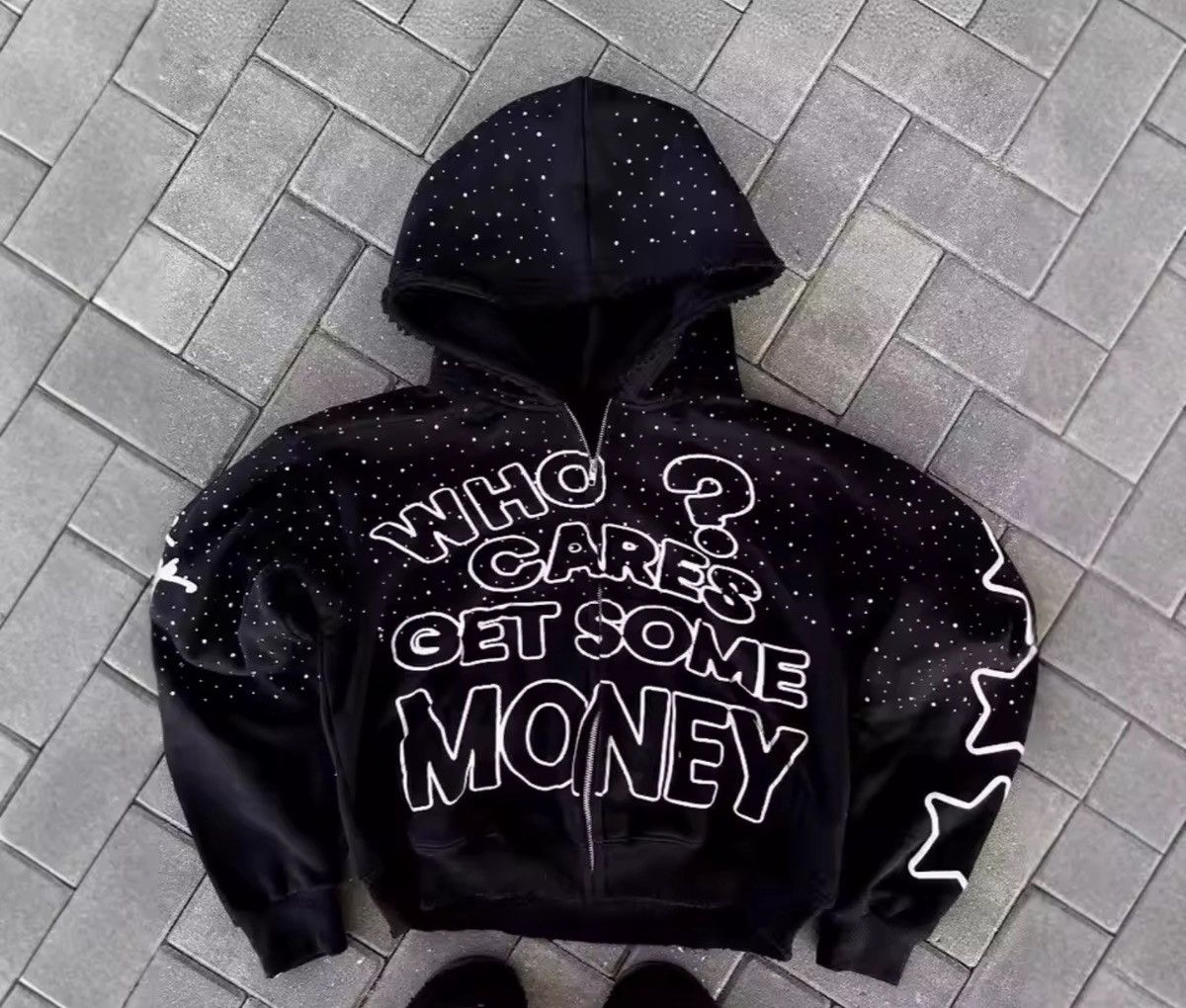 Other Black and white streetwear hoodie Size US M / EU 48-50 / 2 - 1 Thumbnail