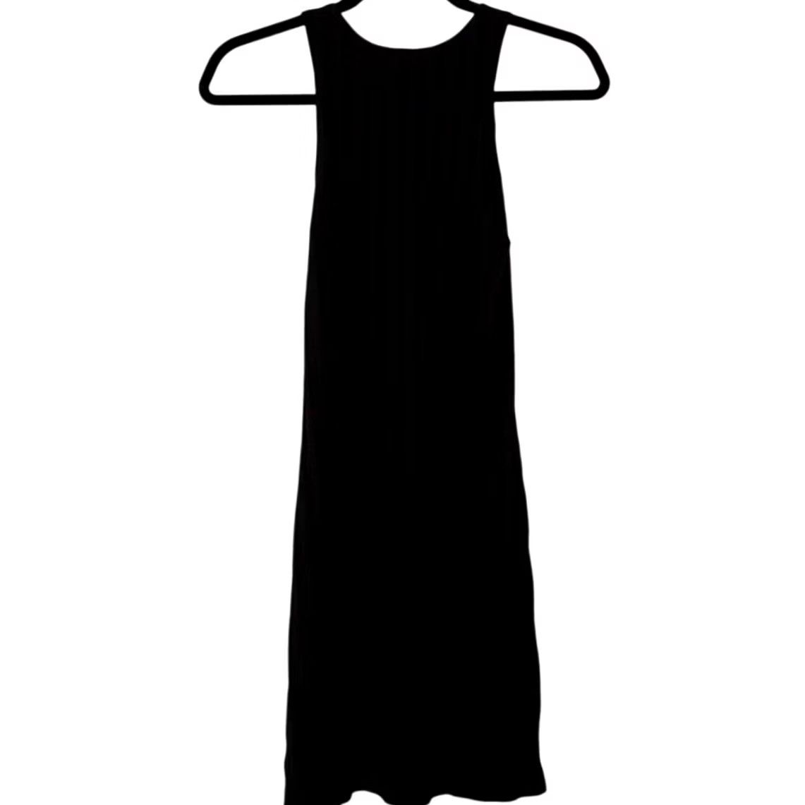 Reformation Reformation Black Ribbed Knit Tank Midi Bodycon Sleeveless Dress - S Womens Size S / US 4 / IT 40 - 3 Thumbnail