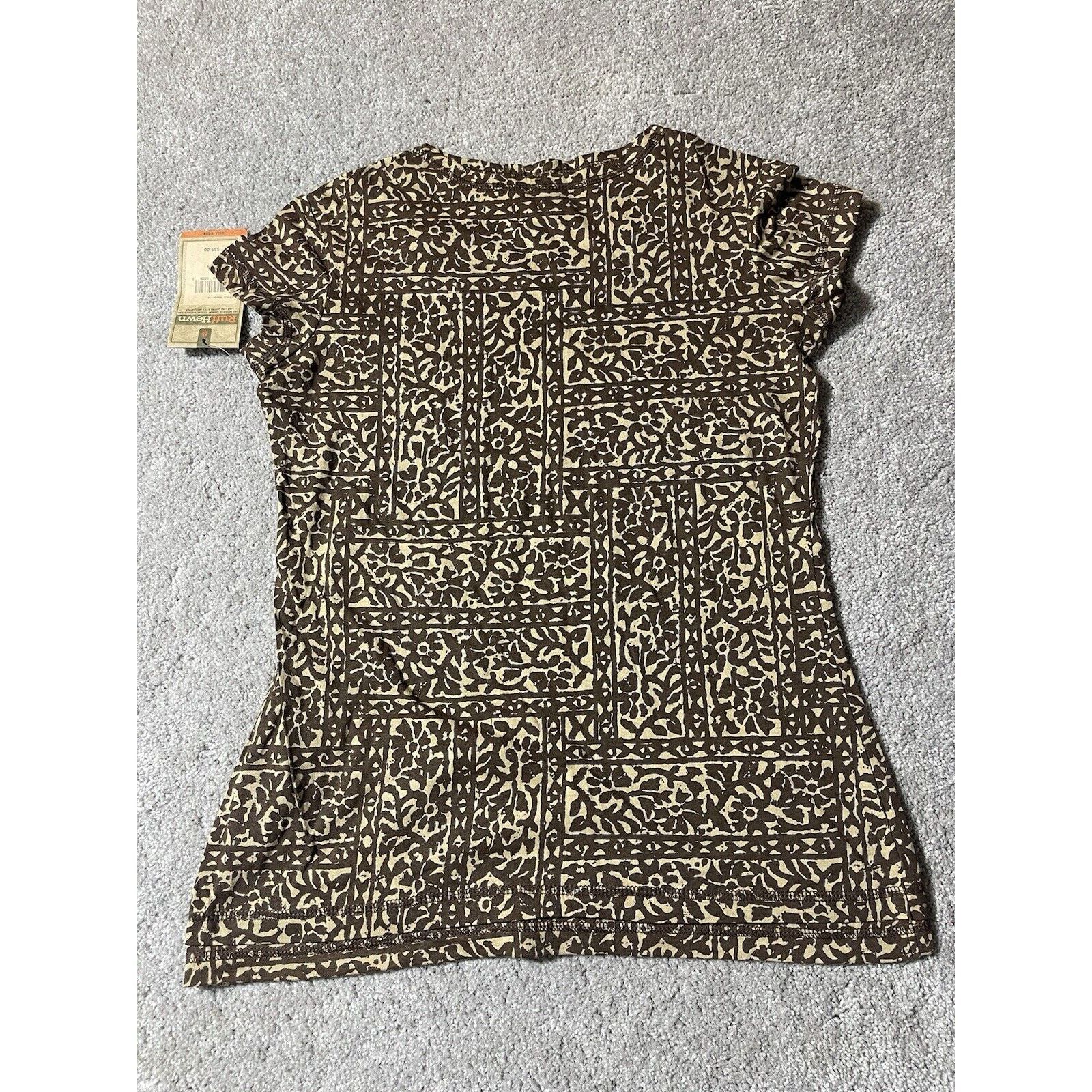 Other Ruff Hewn Y2K Top Women S Brown Fairy Grunge Boho Whimsigoth Size S / US 4 / IT 40 - 2 Thumbnail