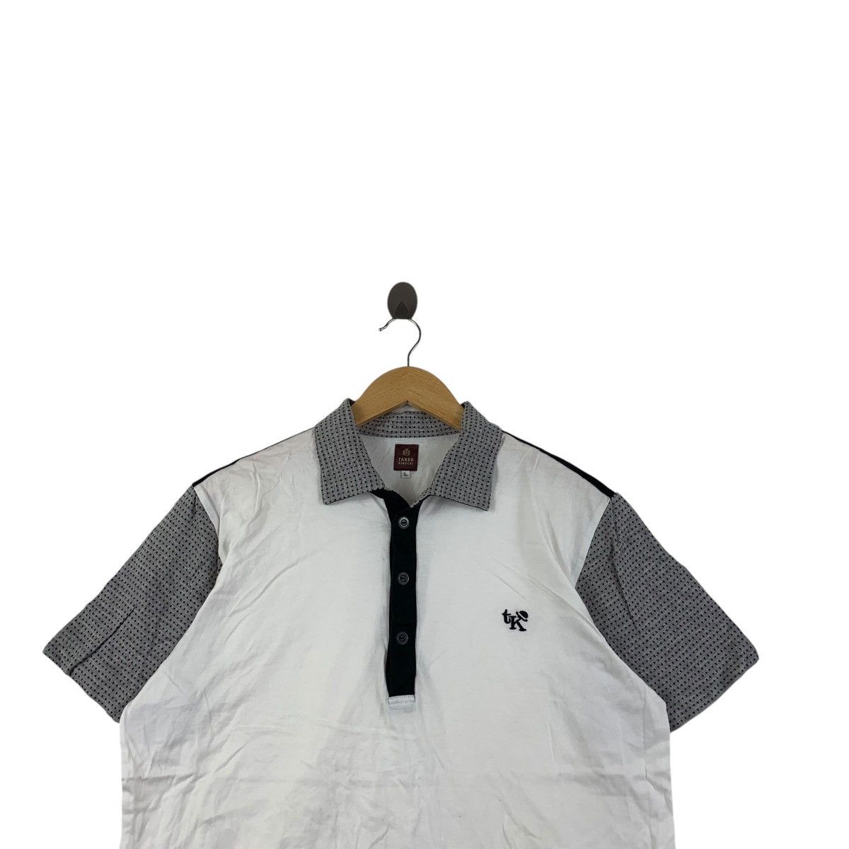 Takeo Kikuchi Vintage TAKEO KIKUCHI JAPAN Polka Dot Embroidered Polo Tee Size US L / EU 52-54 / 3 - 2 Thumbnail