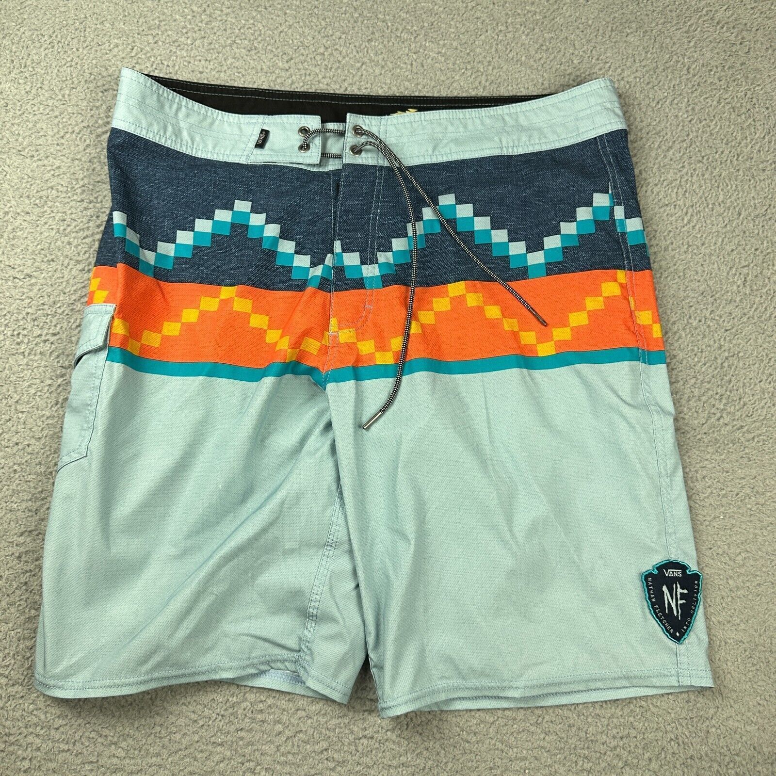 Vans Vans Nathan Fletcher Board Shorts Multi Color Swim Suit Size US 36 / EU 52 - 1 Thumbnail