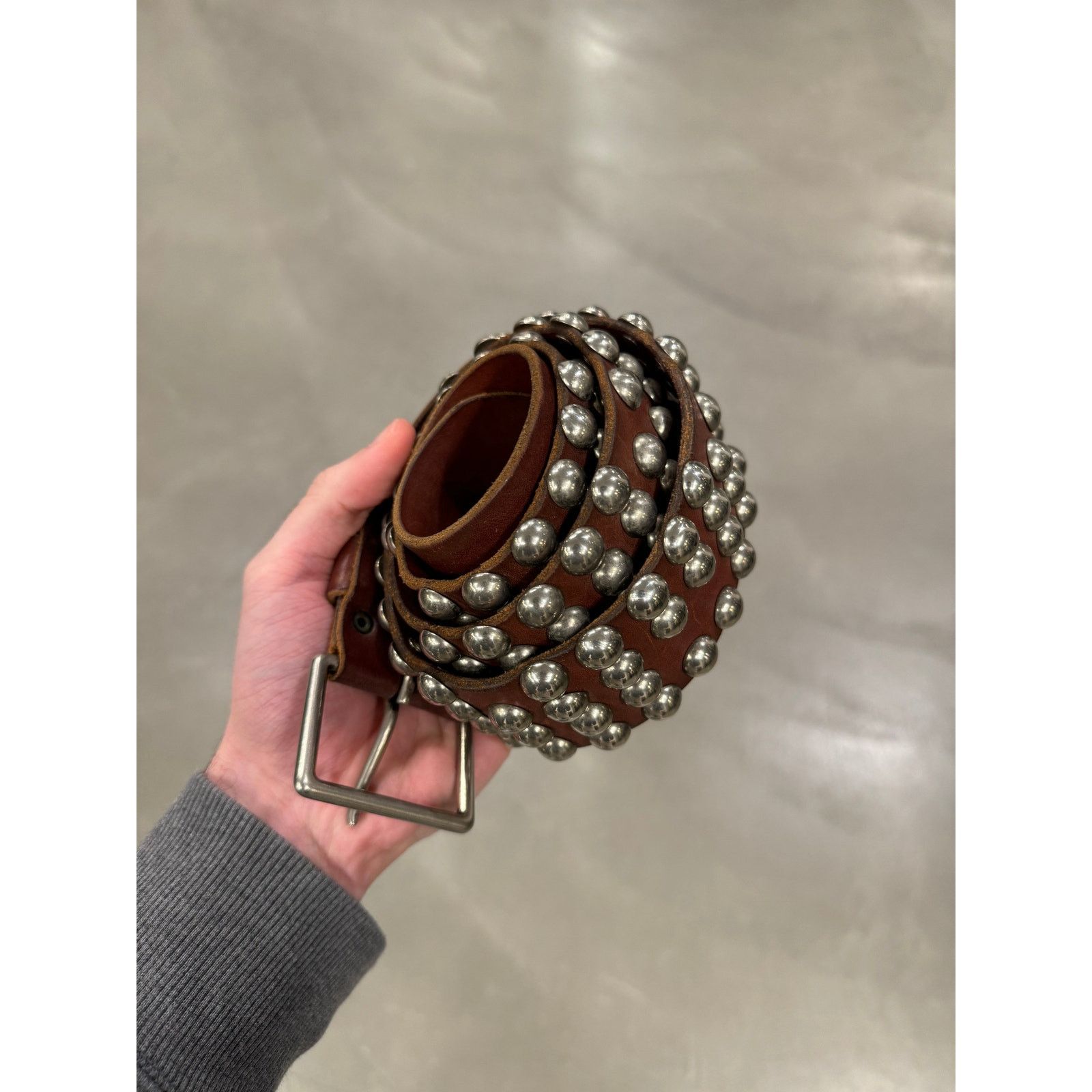 Maison Margiela 2000s Maison Margiela rare oversize studded heavy belt Size ONE SIZE - 1 Thumbnail