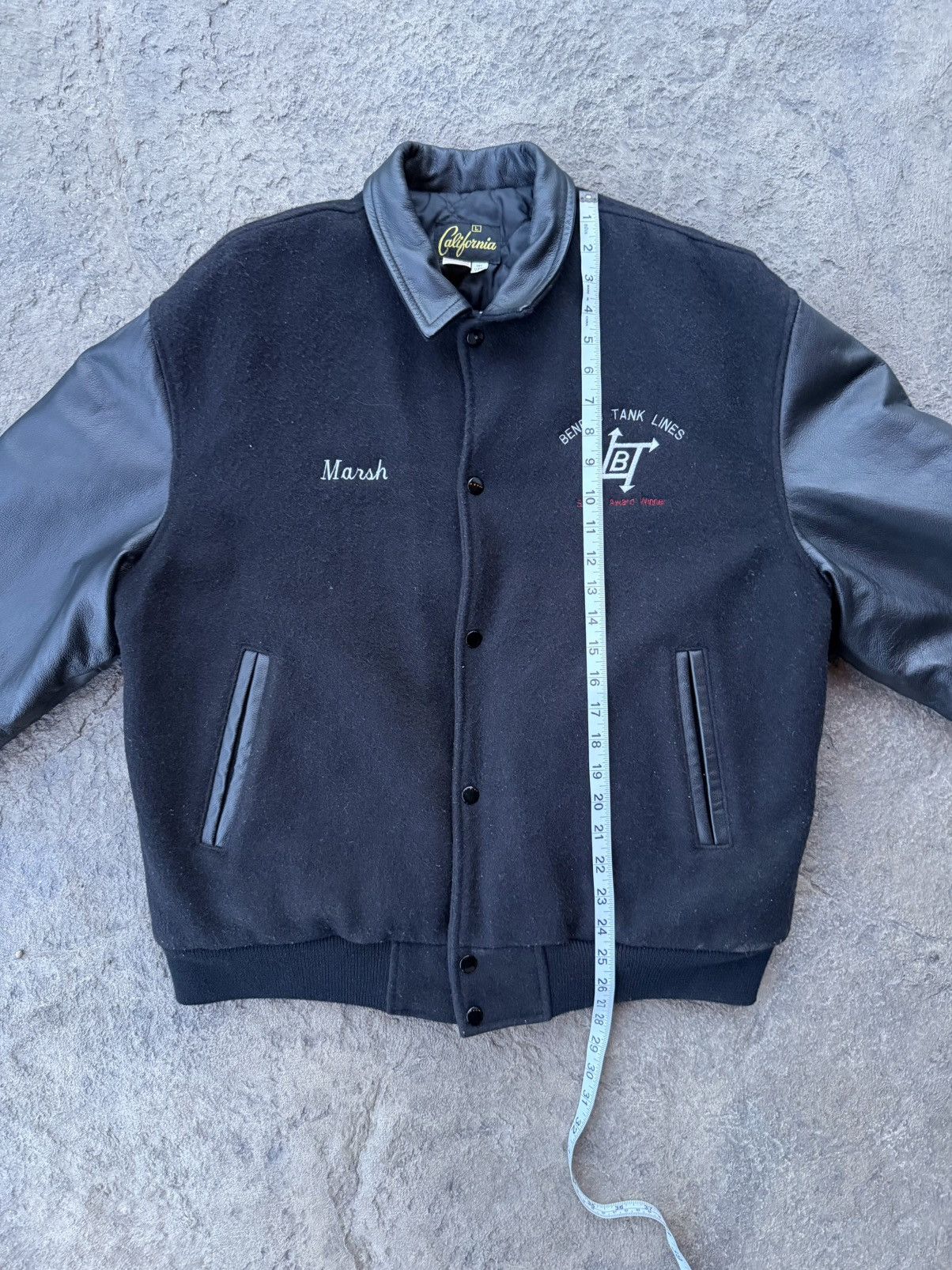 Other Vintage Black Varsity Jacket Size US L / EU 52-54 / 3 - 3 Thumbnail