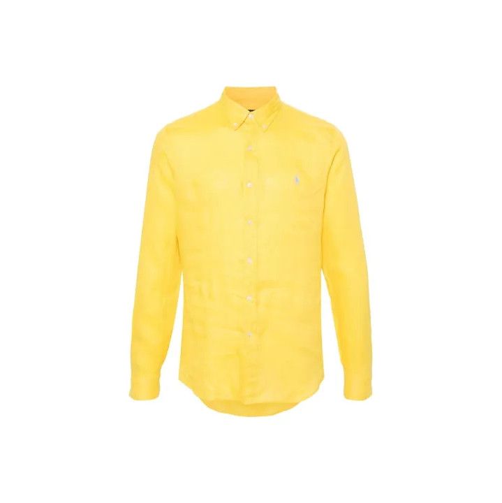 Polo Ralph Lauren Polo Ralph Lauren Solid Logo Embroidered Long Sleeve Shirt Size US M / EU 48-50 / 2 - 1 Thumbnail