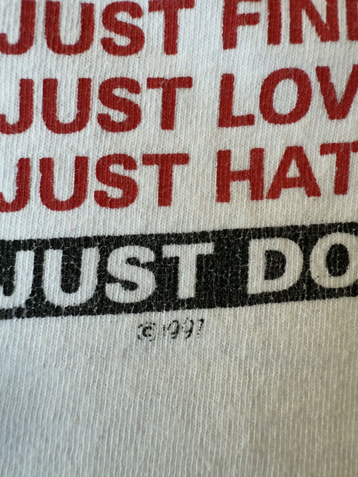 Japanese Brand × Vintage 1997 Japanese Thrifted “JUST DO ME” Shirt Size US L / EU 52-54 / 3 - 3 Thumbnail
