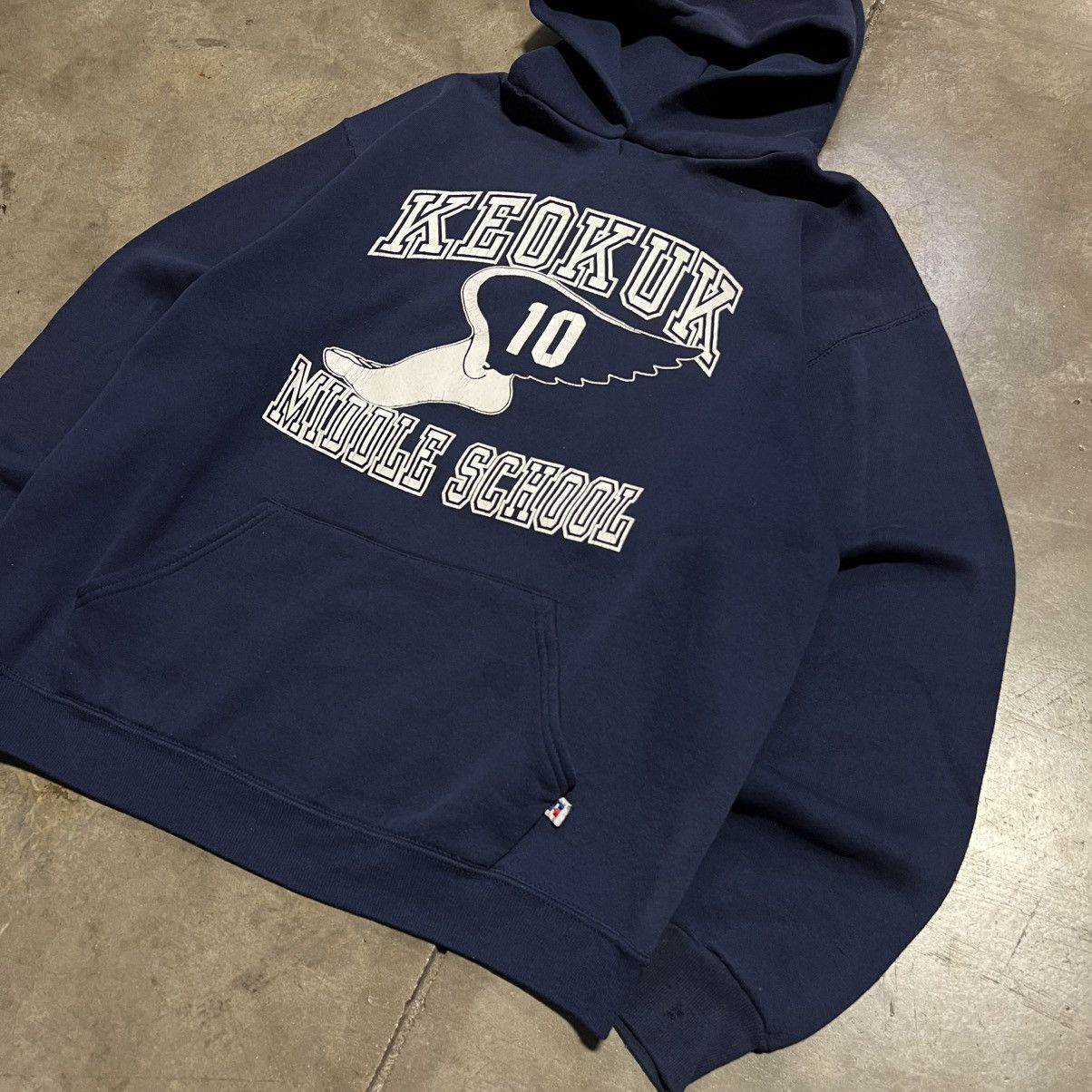 Russell Athletic Vintage 80s Russell Athletic Hoodie Sweatshirt Track USA Size US L / EU 52-54 / 3 - 2 Thumbnail