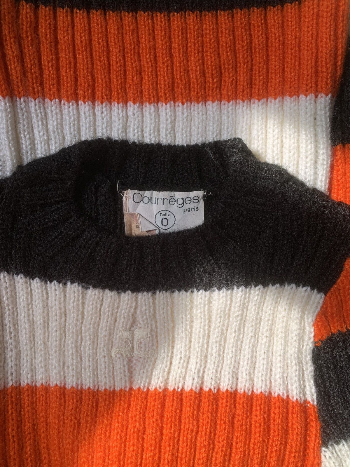 Courreges Rare Vintage 1970s Courreges Paris Stretchy Jumper Size XS / US 0-2 / IT 36-38 - 6 Thumbnail