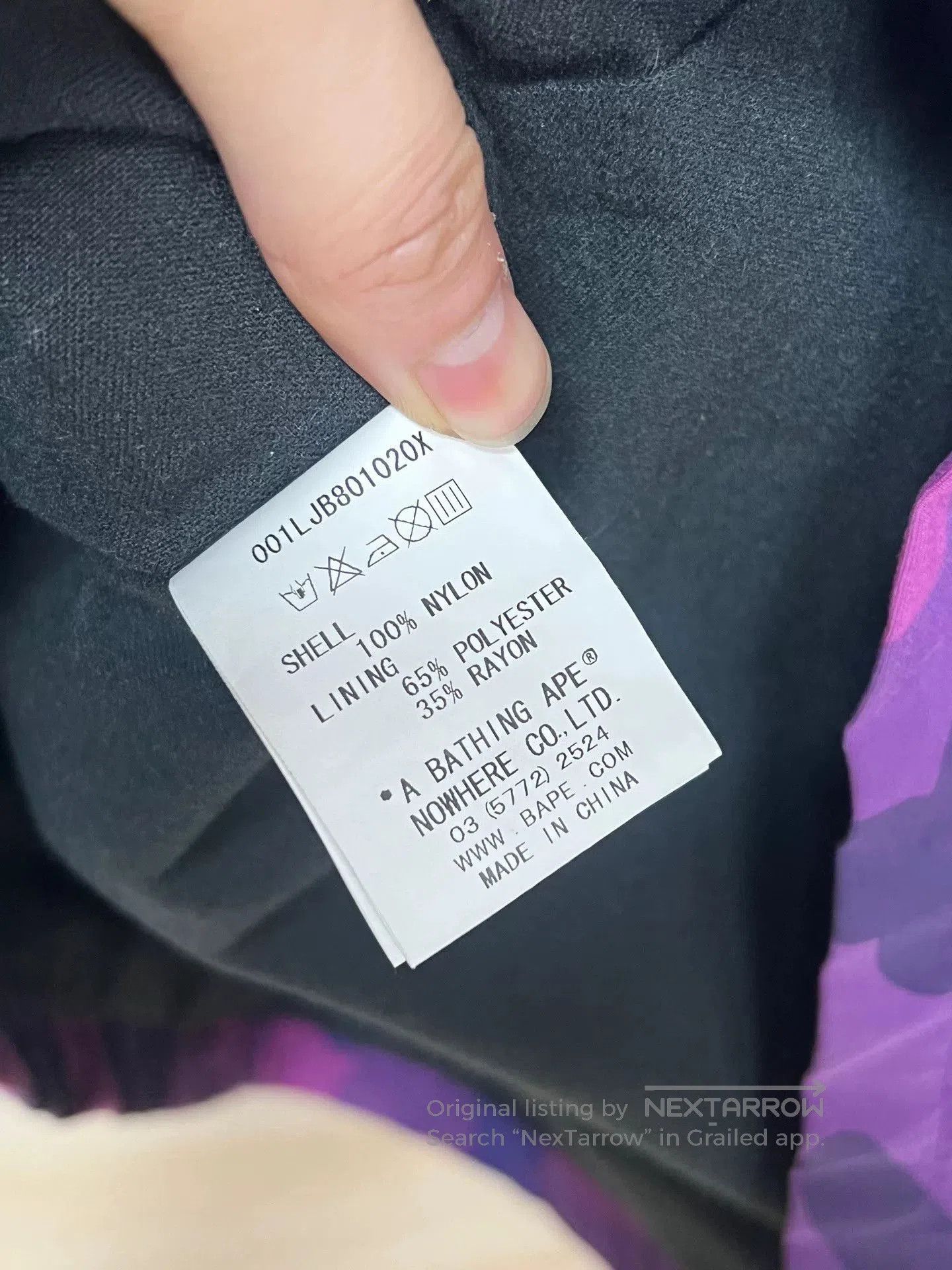 Bape Bape Purple Camo Coach Jacket. Size US M / EU 48-50 / 2 - 4 Thumbnail