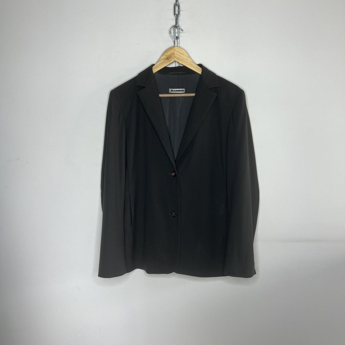 Jil Sander JIL Sander vintage blazer wool jacket graphite Size M / US 6-8 / IT 42-44 - 1 Thumbnail