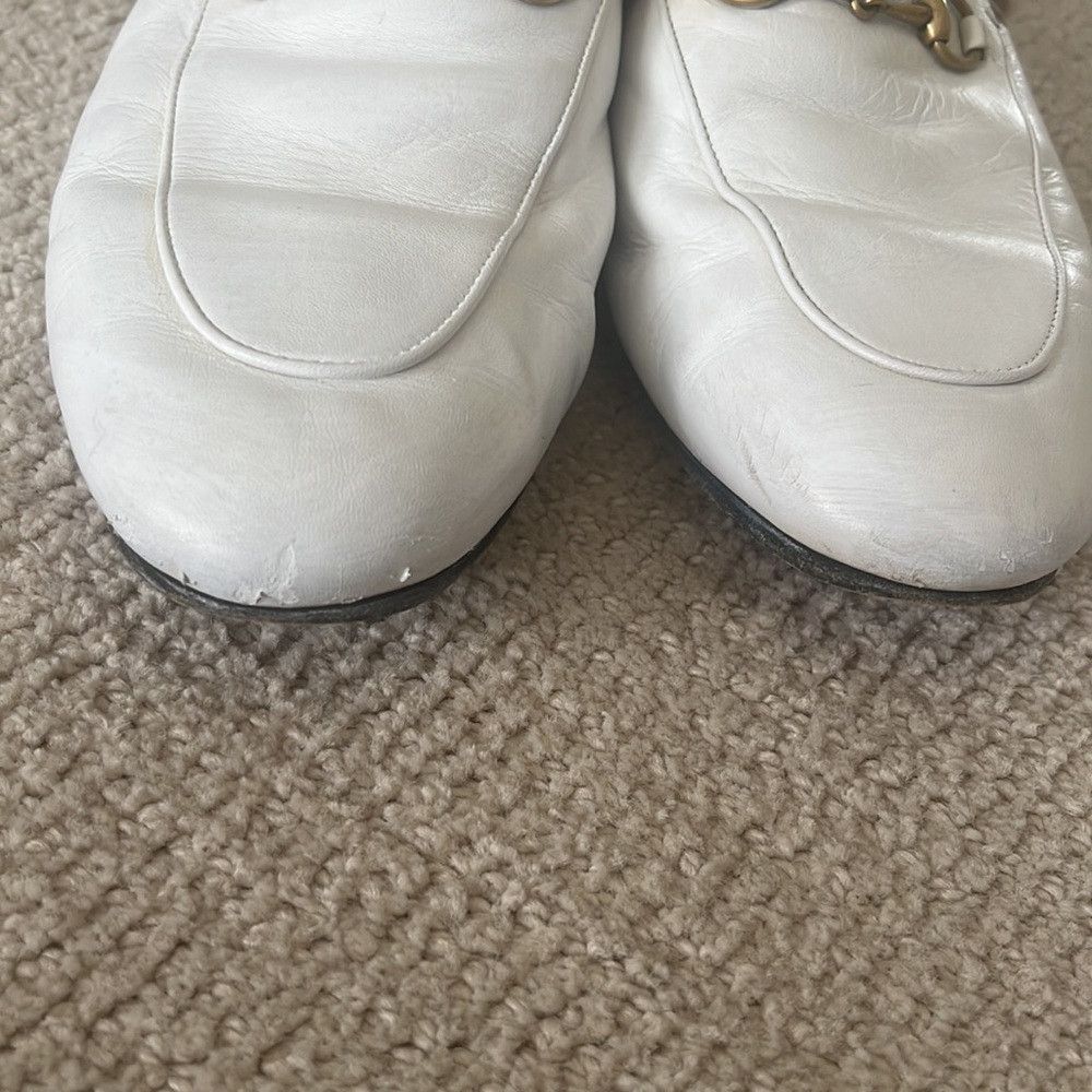 Gucci GUCCI WHITE FUR SLIDE LOAFER Size US 8.5 / IT 38.5 - 7 Thumbnail