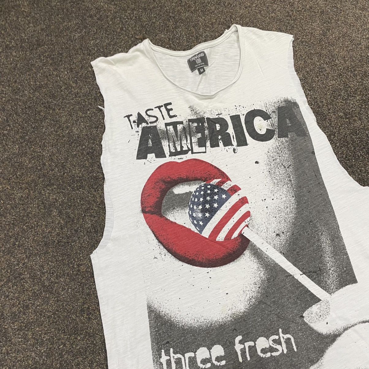 Vintage Vintage Y2K Taste America Graphic Tee Sun Faded Streetwear M Size US M / EU 48-50 / 2 - 2 Thumbnail