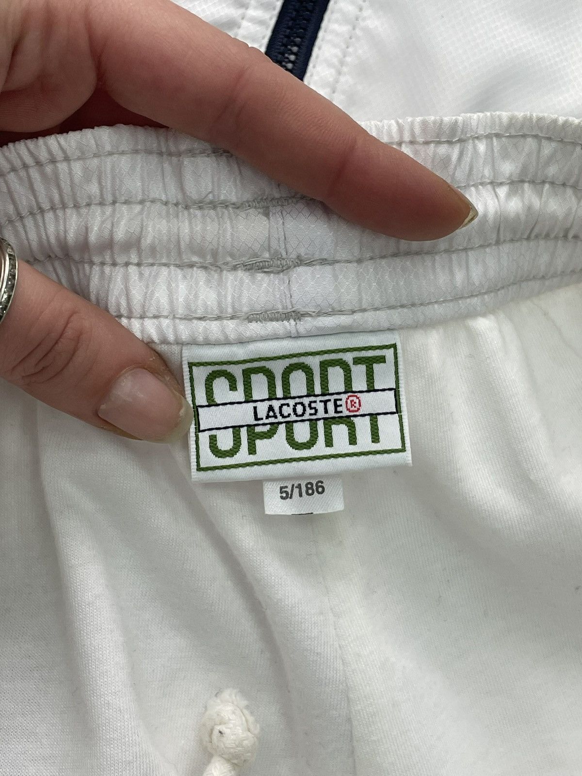 Lacoste Lacoste sport track suit white nylon hype polo y2k retro Size US 36 / EU 52 - 11 Thumbnail