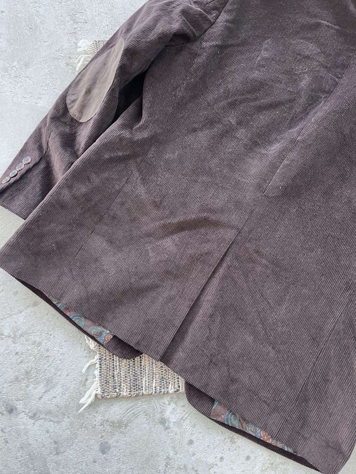 Polo Ralph Lauren Vintage Polo Ralph Lauren Brown Corduroy Blazer Avantgarde Size 44R - 15 Thumbnail