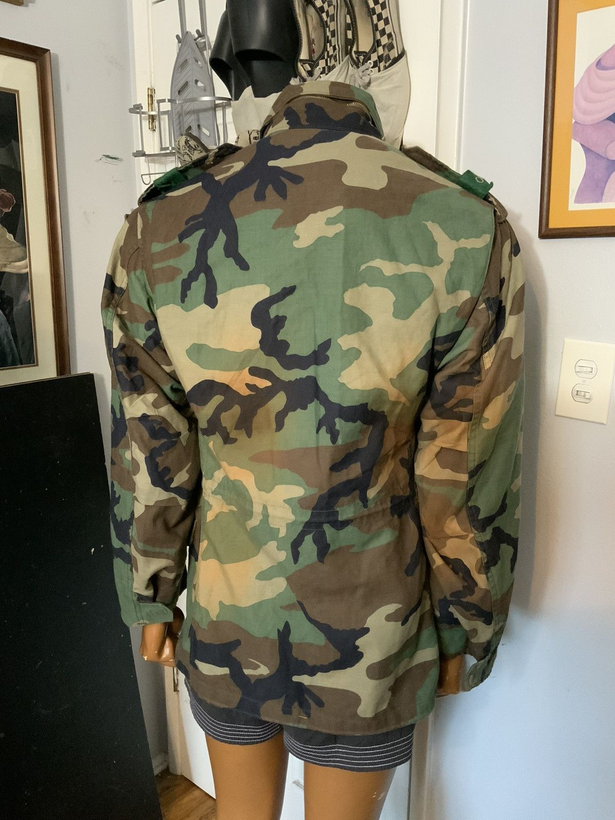 Vintage Vintage US Army Woodland Camo 1st Infantry Field Jacket Size US S / EU 44-46 / 1 - 14 Thumbnail