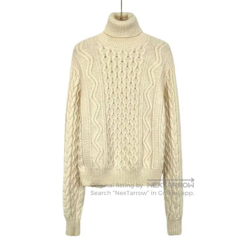 Yves Saint Laurent YSL Beige Knitted Sweater for Women . Size S / US 4 / IT 40 - 1 Thumbnail