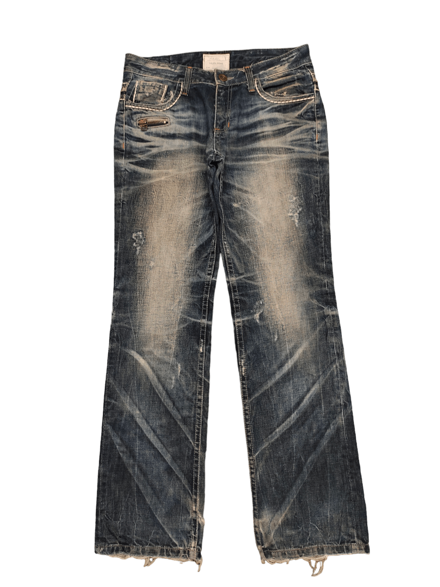 Kapital Vintage Y2k Lolita Distress Faded Jeans True Religion Styles Size US 32 / EU 48 - 9 Thumbnail