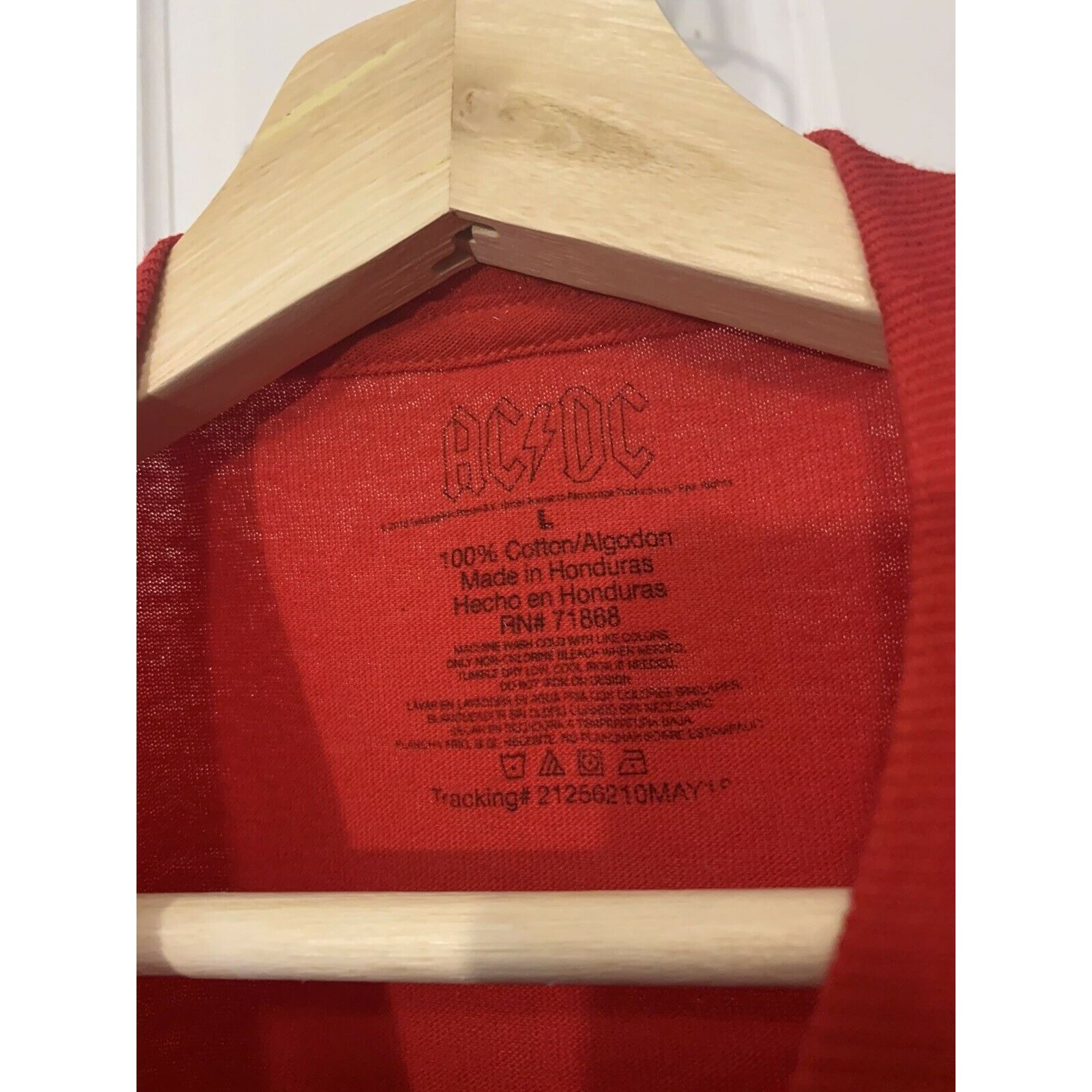 Streetwear AC/DC Red White And Blue Men T-SHIRT ADULT SIZE L RED White ...