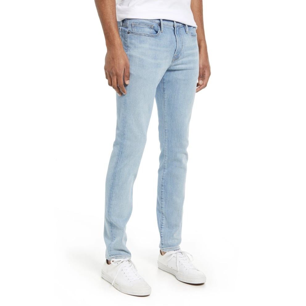 Frame Frame Mens Size 33 L’Homme Skinny Light Wash Denim Blue Jean Size US 33 - 1 Thumbnail