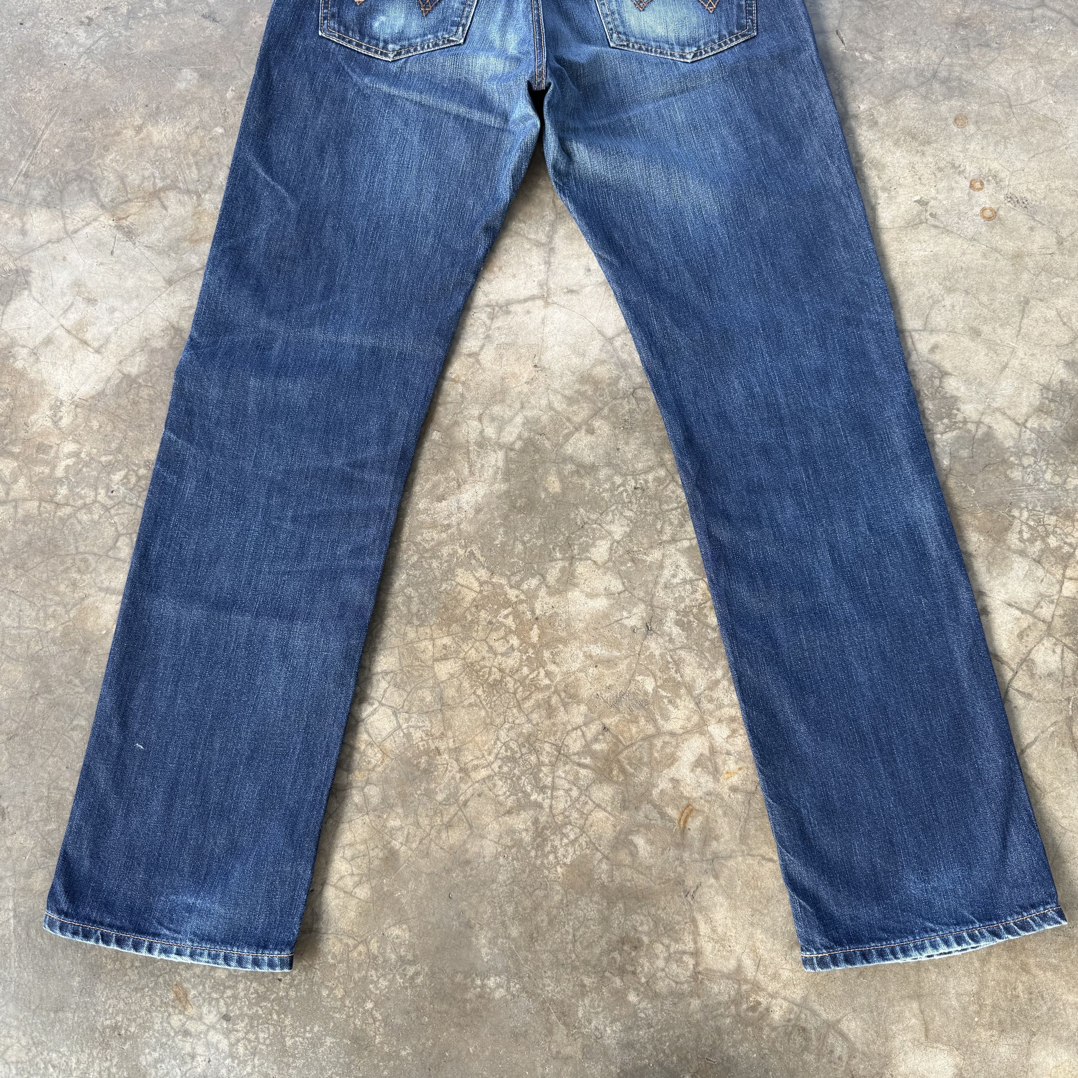 Edwin W35 Vintage Edwin Faded Mud Washer Denim Jean Pants Size US 35 - 11 Thumbnail