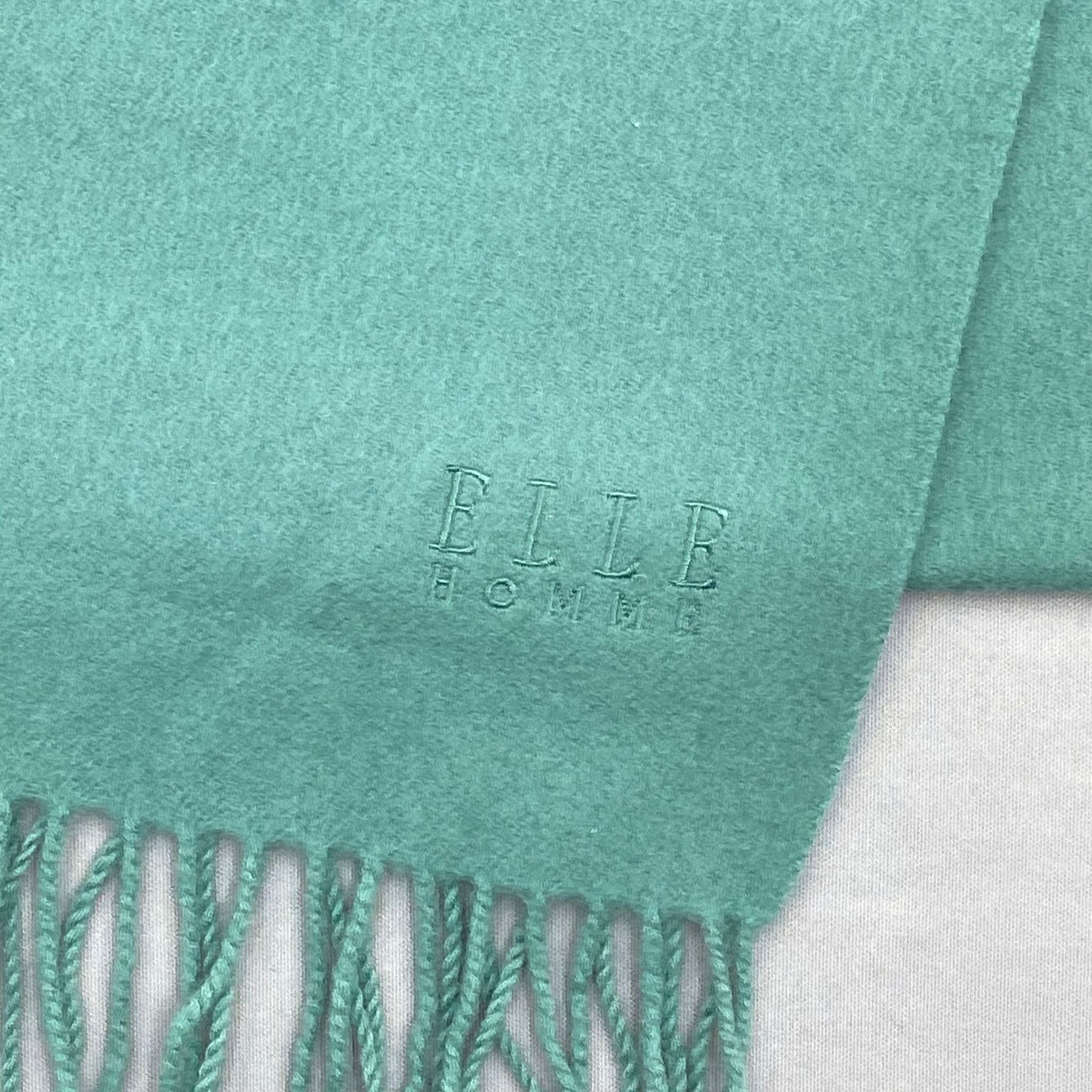 Japanese Brand Vintage Elle Homme Scarf Muffler Wool Winter Fringe Scarves Size ONE SIZE - 5 Thumbnail